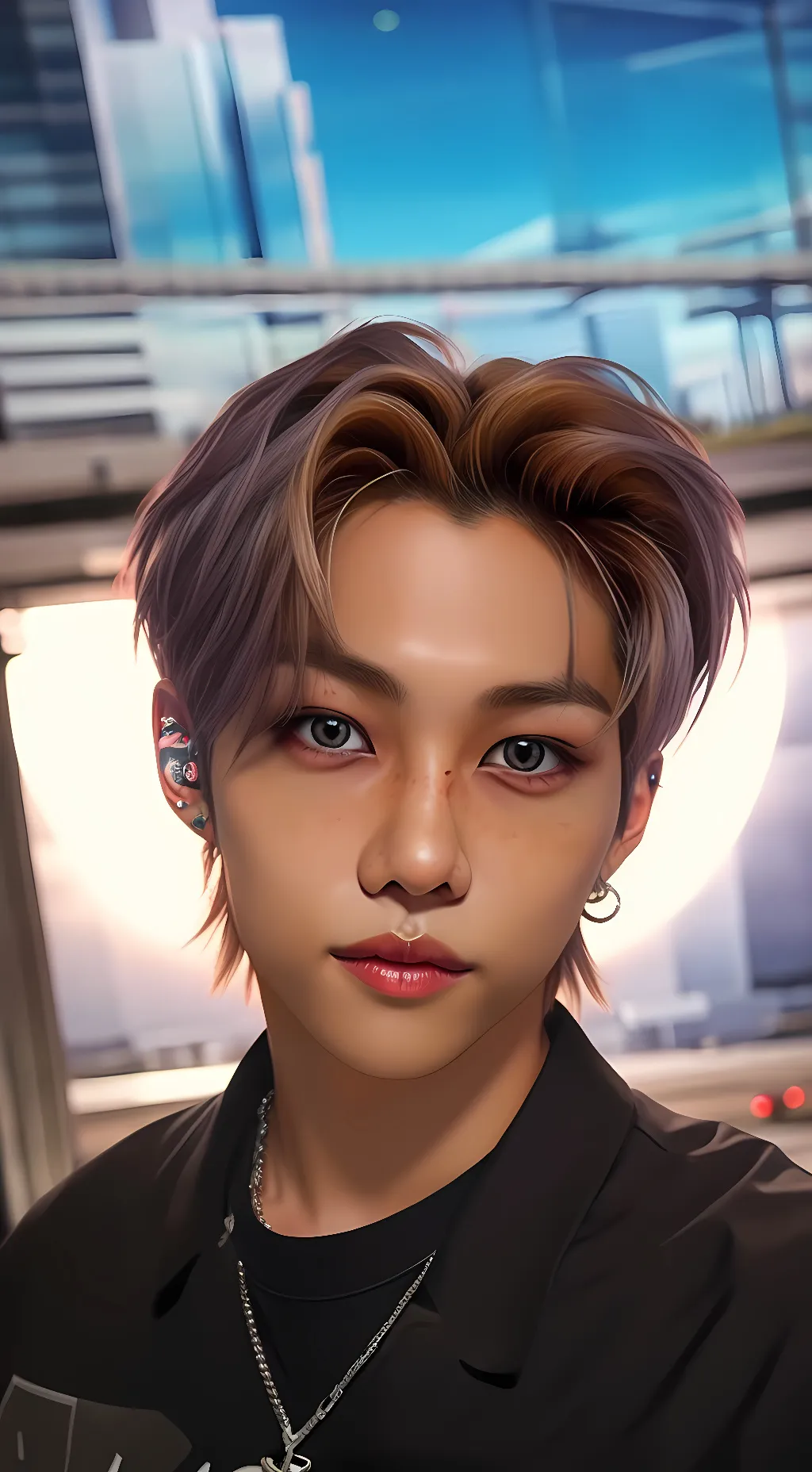 ai character: Felix Lee  background