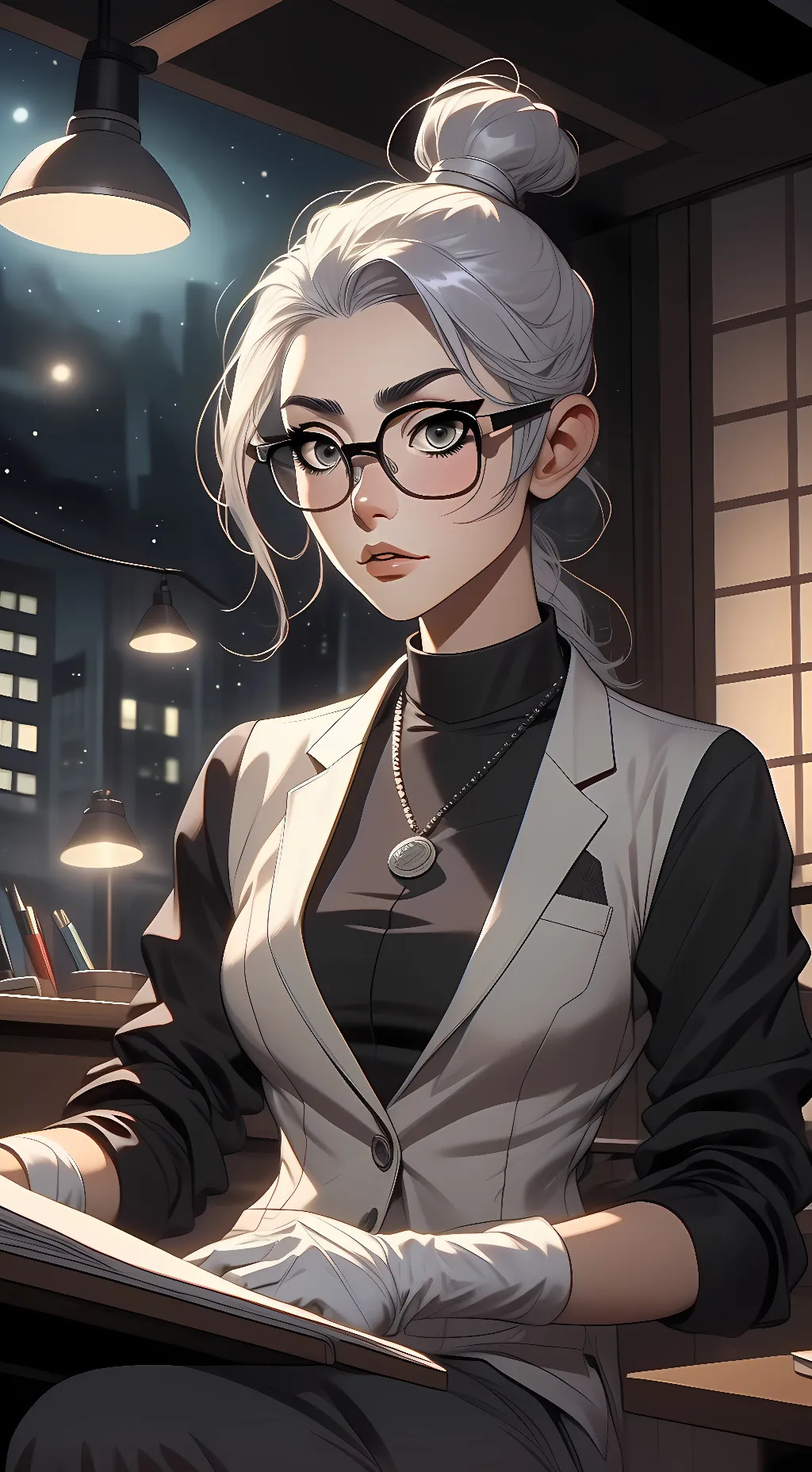 ai character: Prof. Takahashi  background