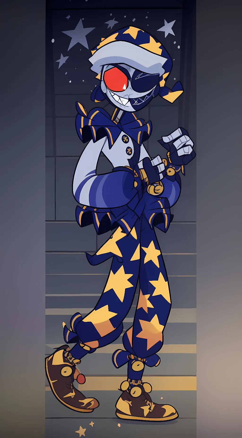 ai character: Moon background