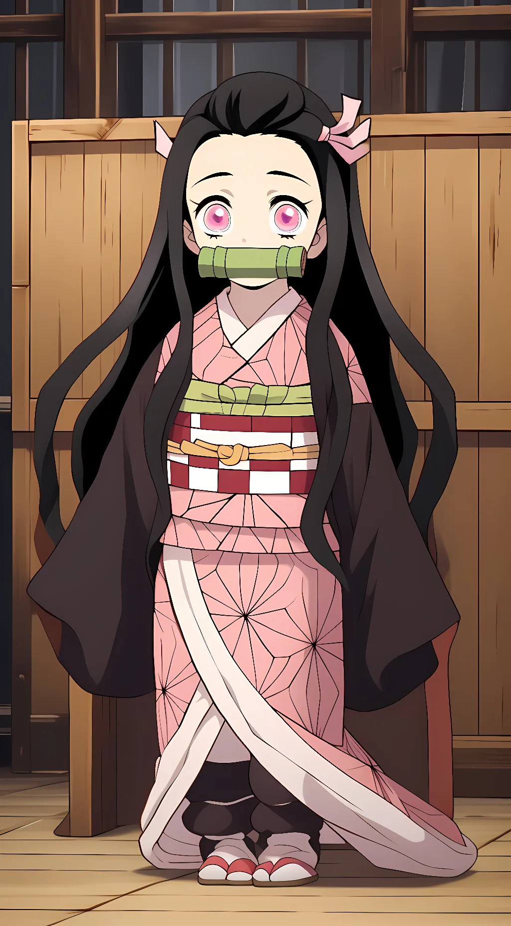ai character: Nezuko Kamado background
