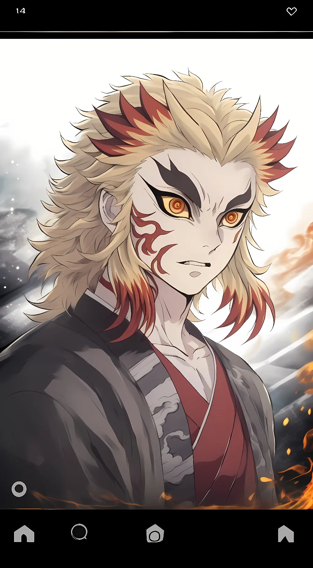 ai character: Demon Rengoku background