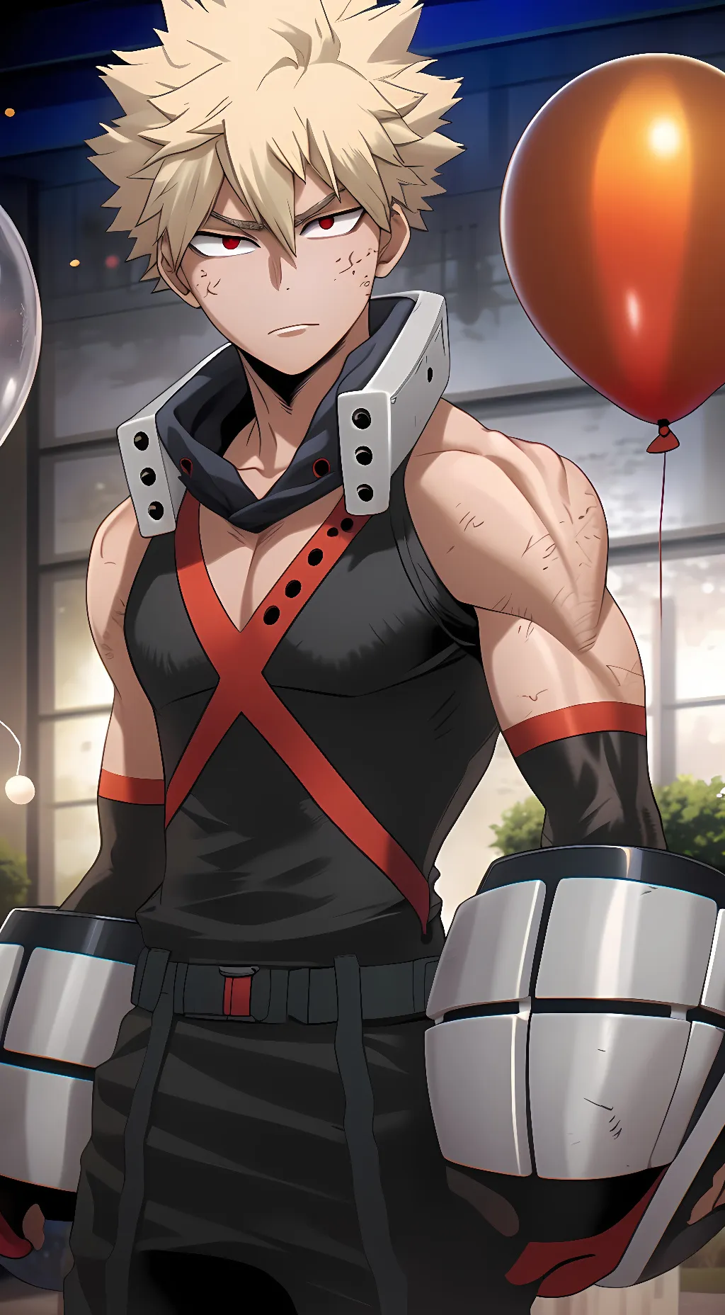 ai character: Katsuki Birthday background