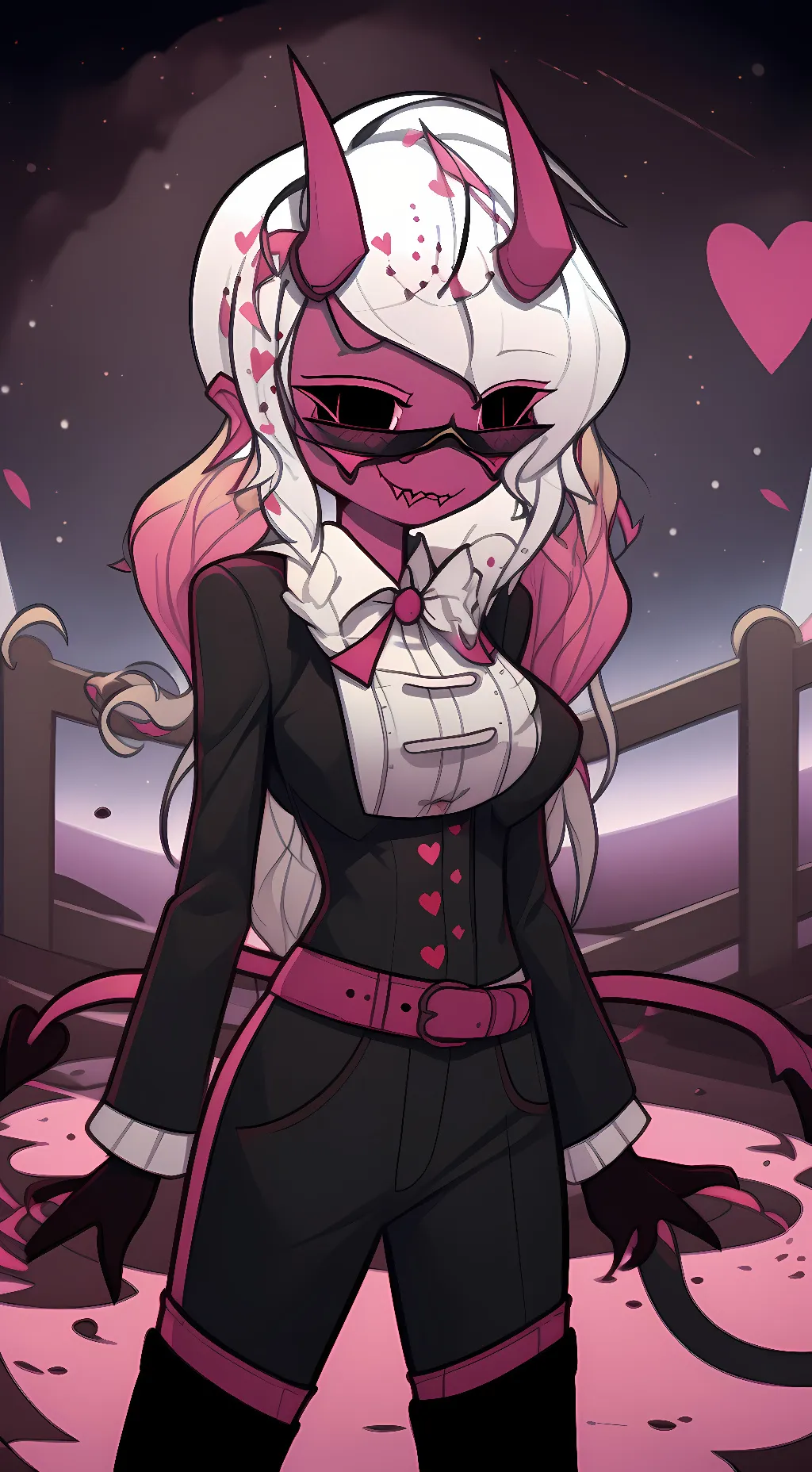 ai character: Valentina (my oc)  background