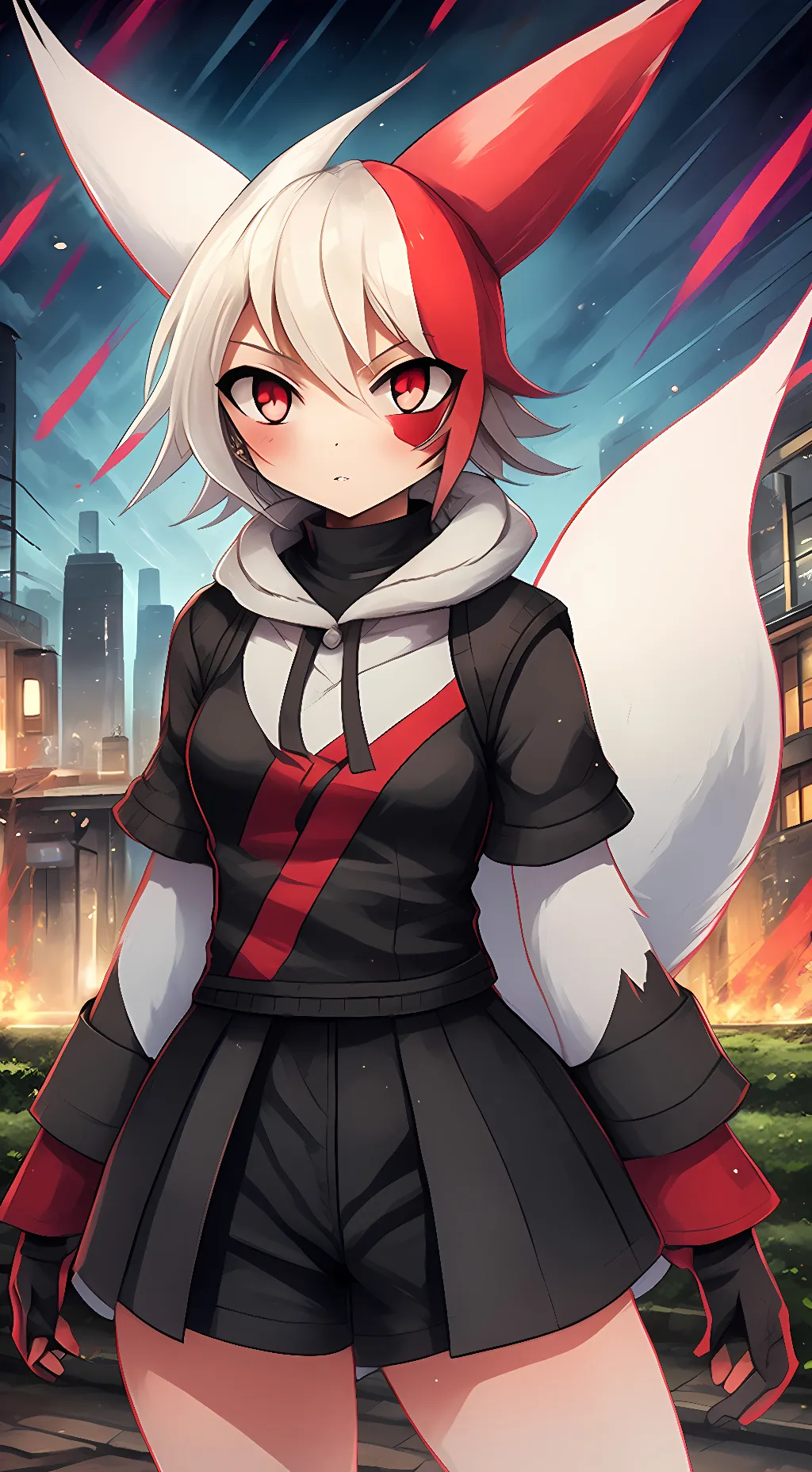 ai character: Zangoose Gijinka background