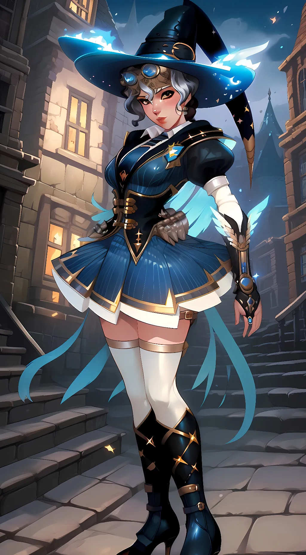 ai character: Ameilia (Witch) background