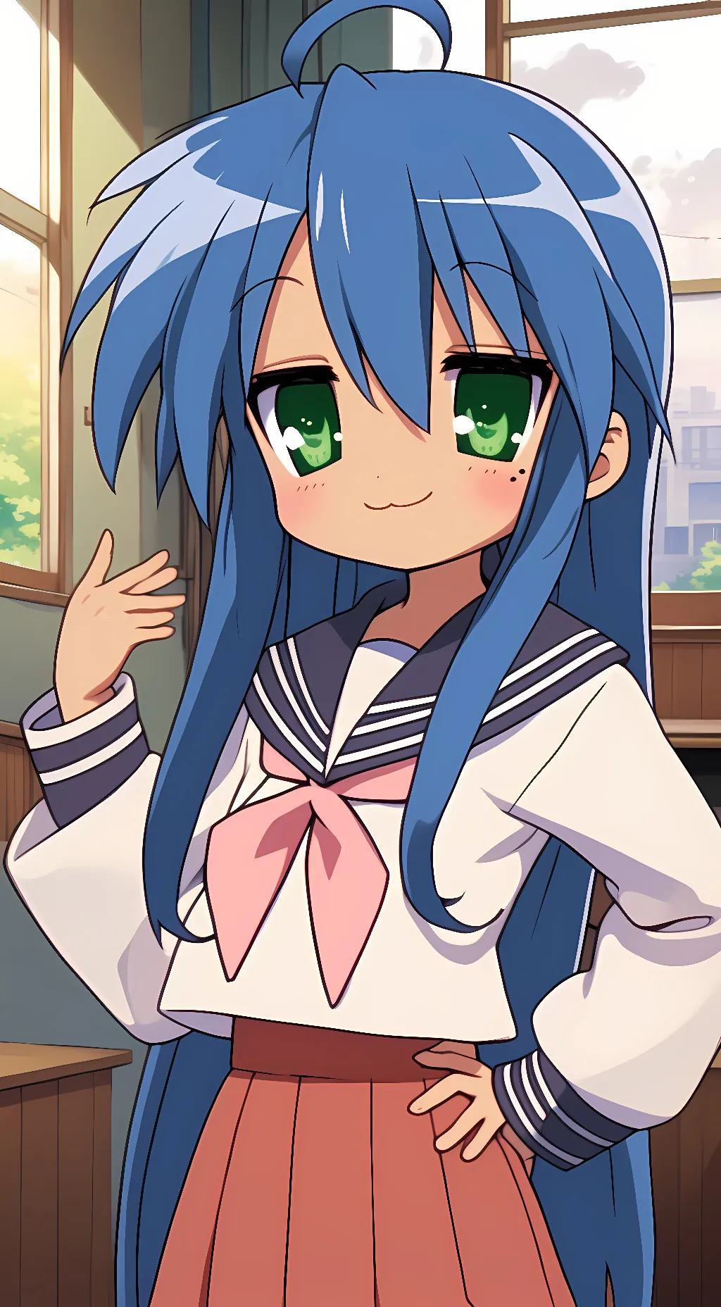 ai character: konata izumi background
