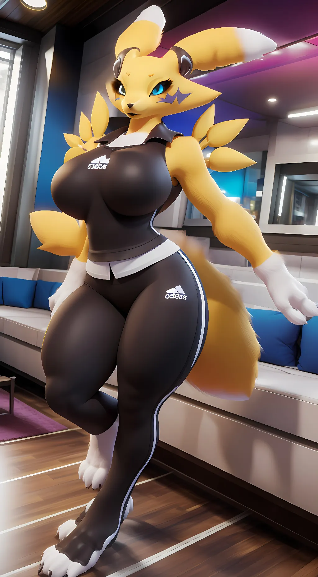 ai character: Renamon background