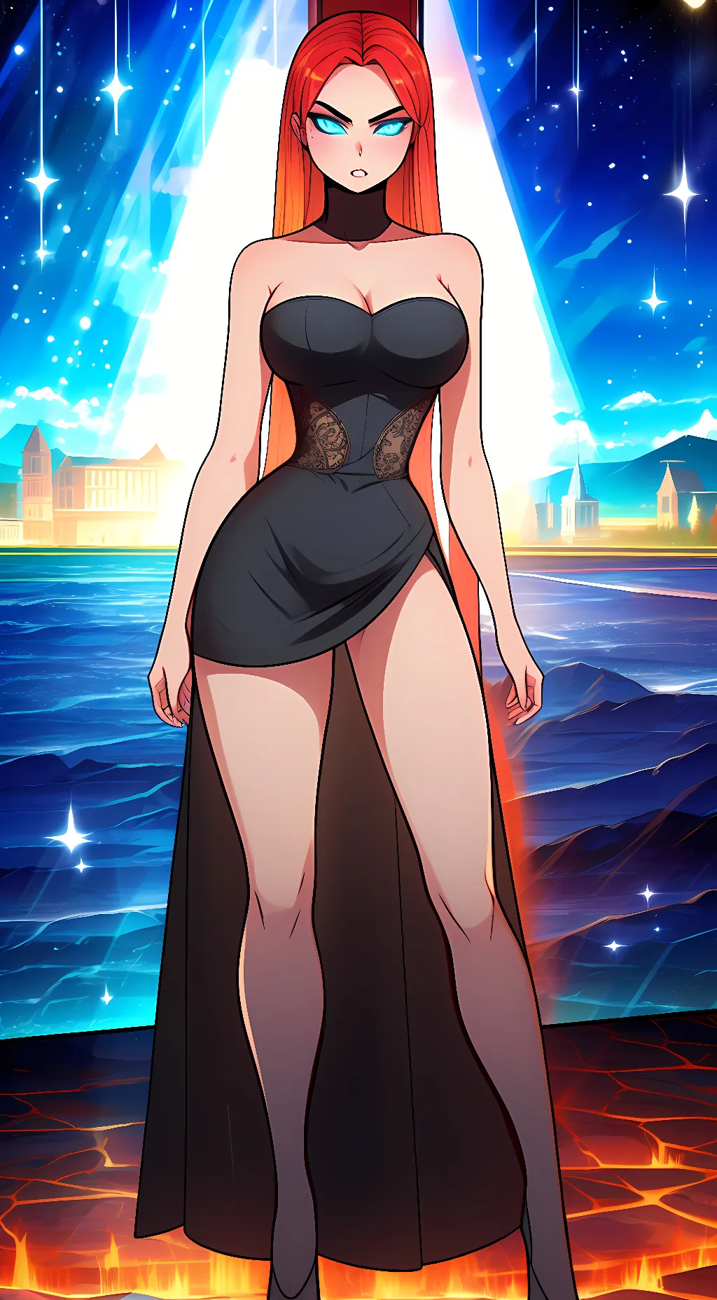 ai character: Teka  background