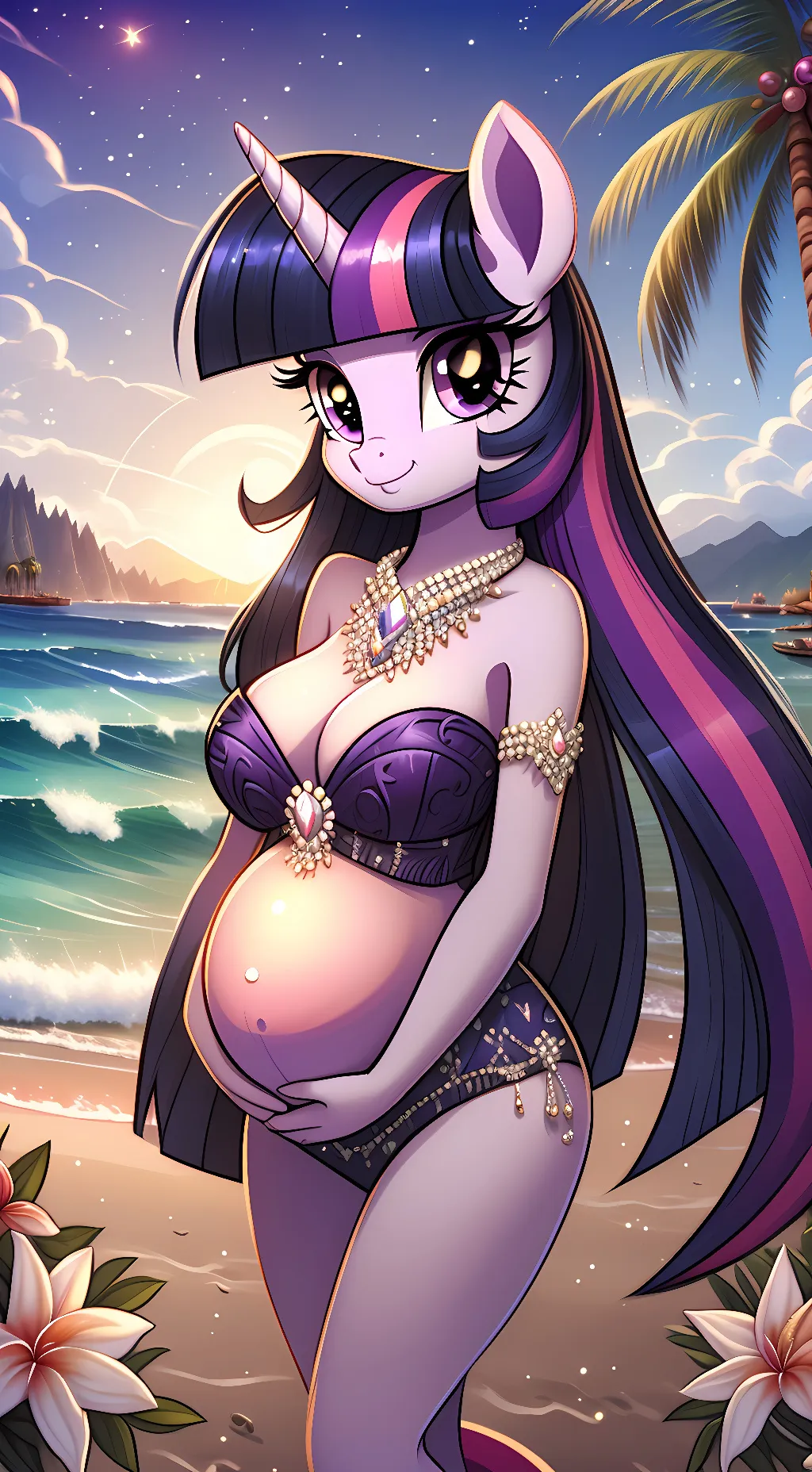 ai character: Twilight Sparkle  background