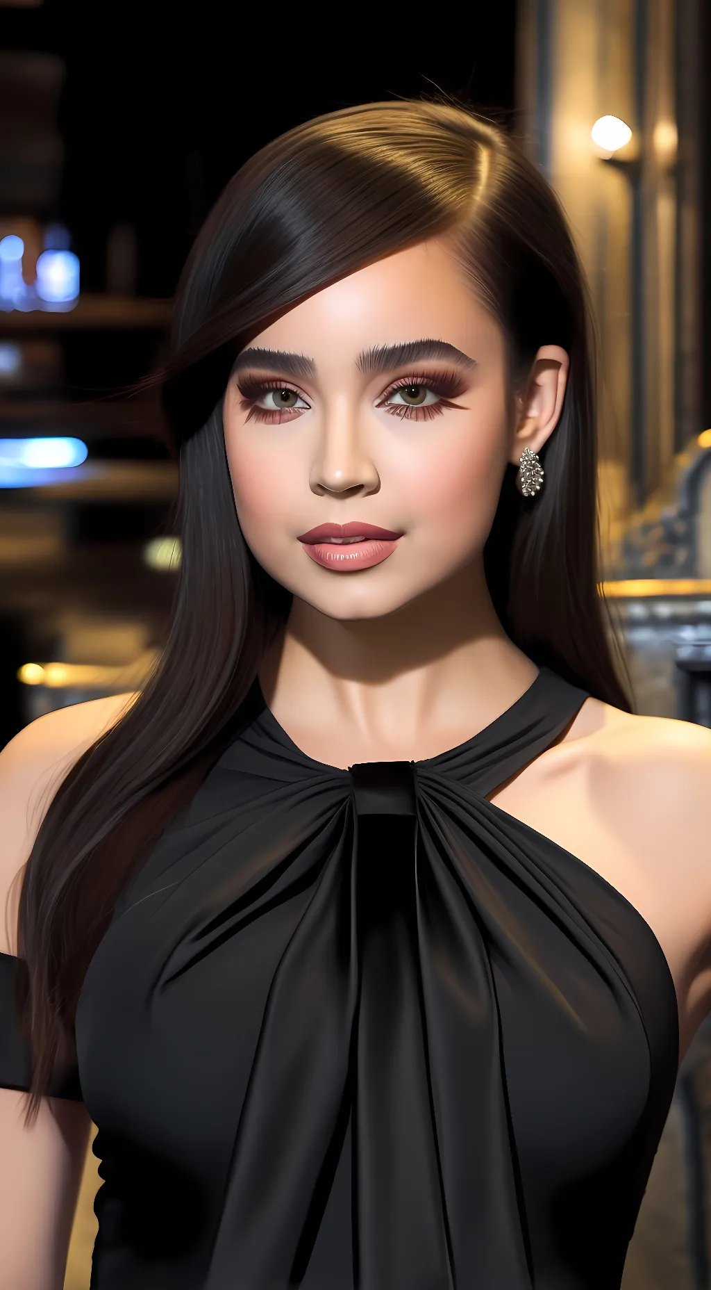 ai character: Sofia Carson background