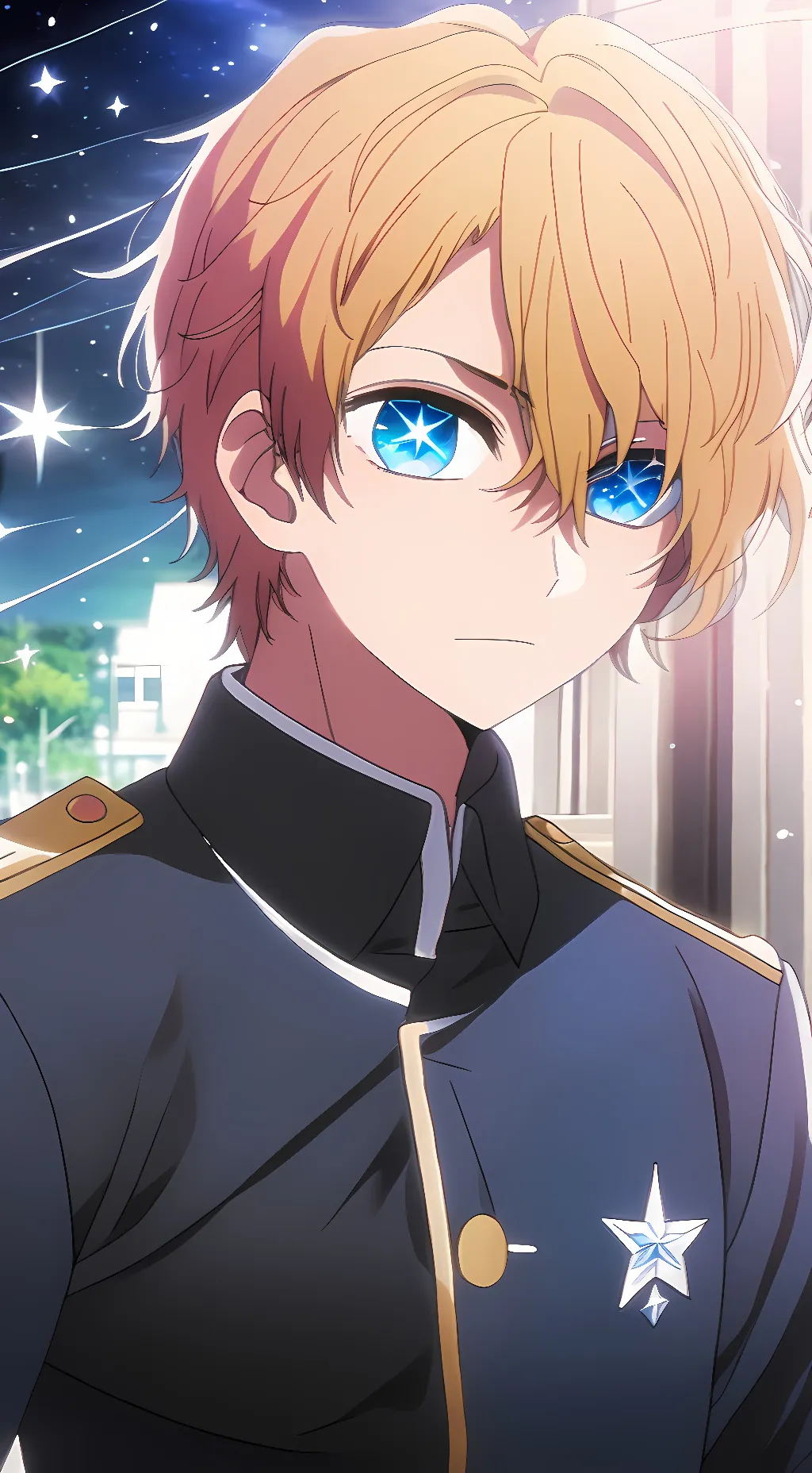 ai character: Aqua Hoshino background