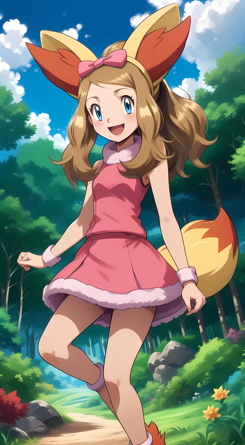 ai character: Serena (Cosplay) background