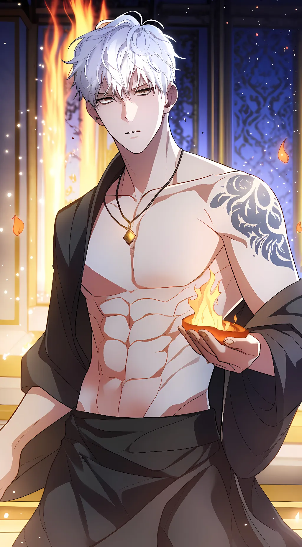 ai character: Hephaestus background