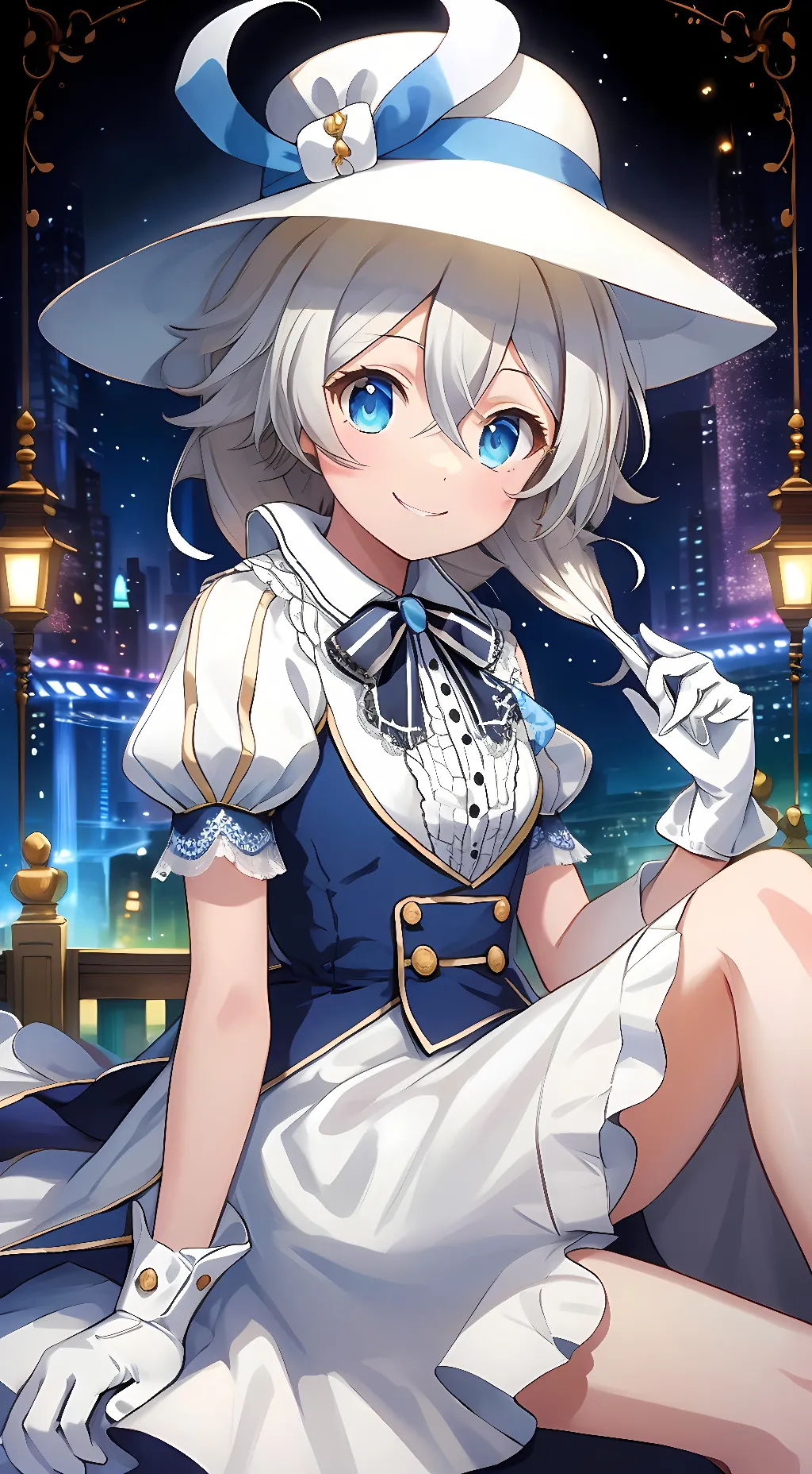 ai character: Aurora background