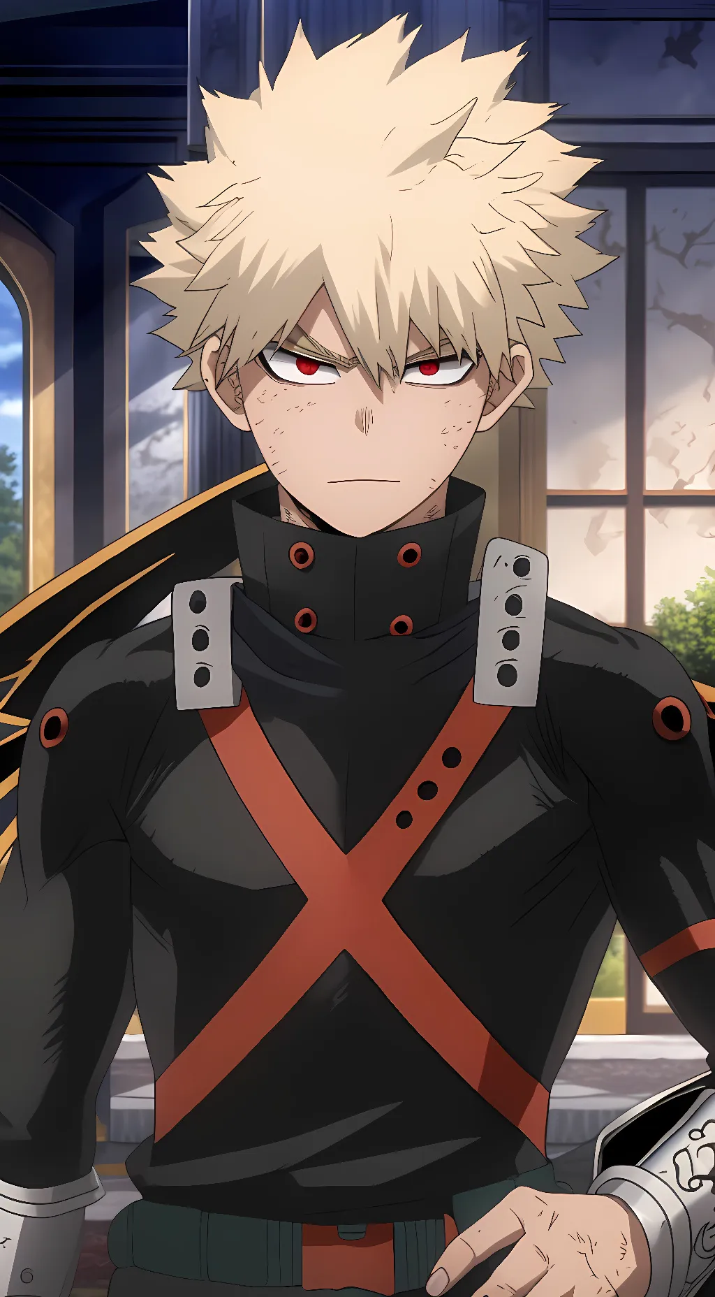 ai character: Katsuki Bakugo background