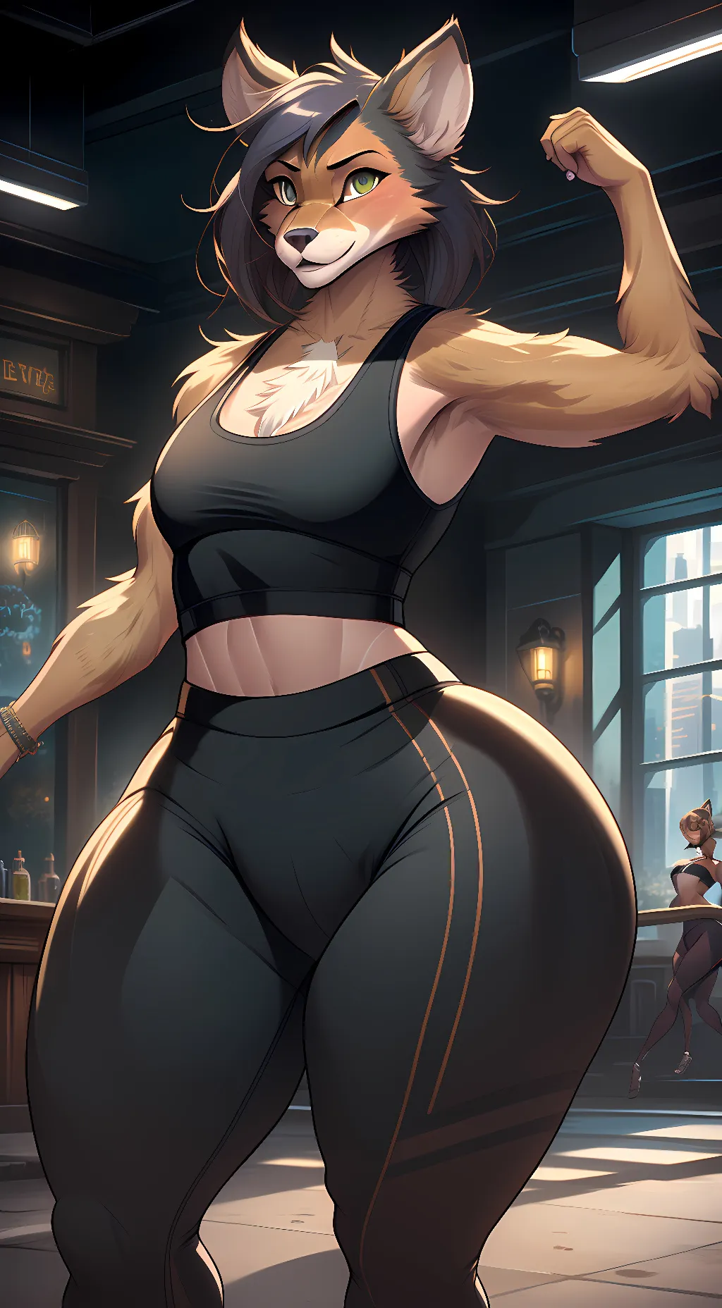 ai character: Lyra Windstride background