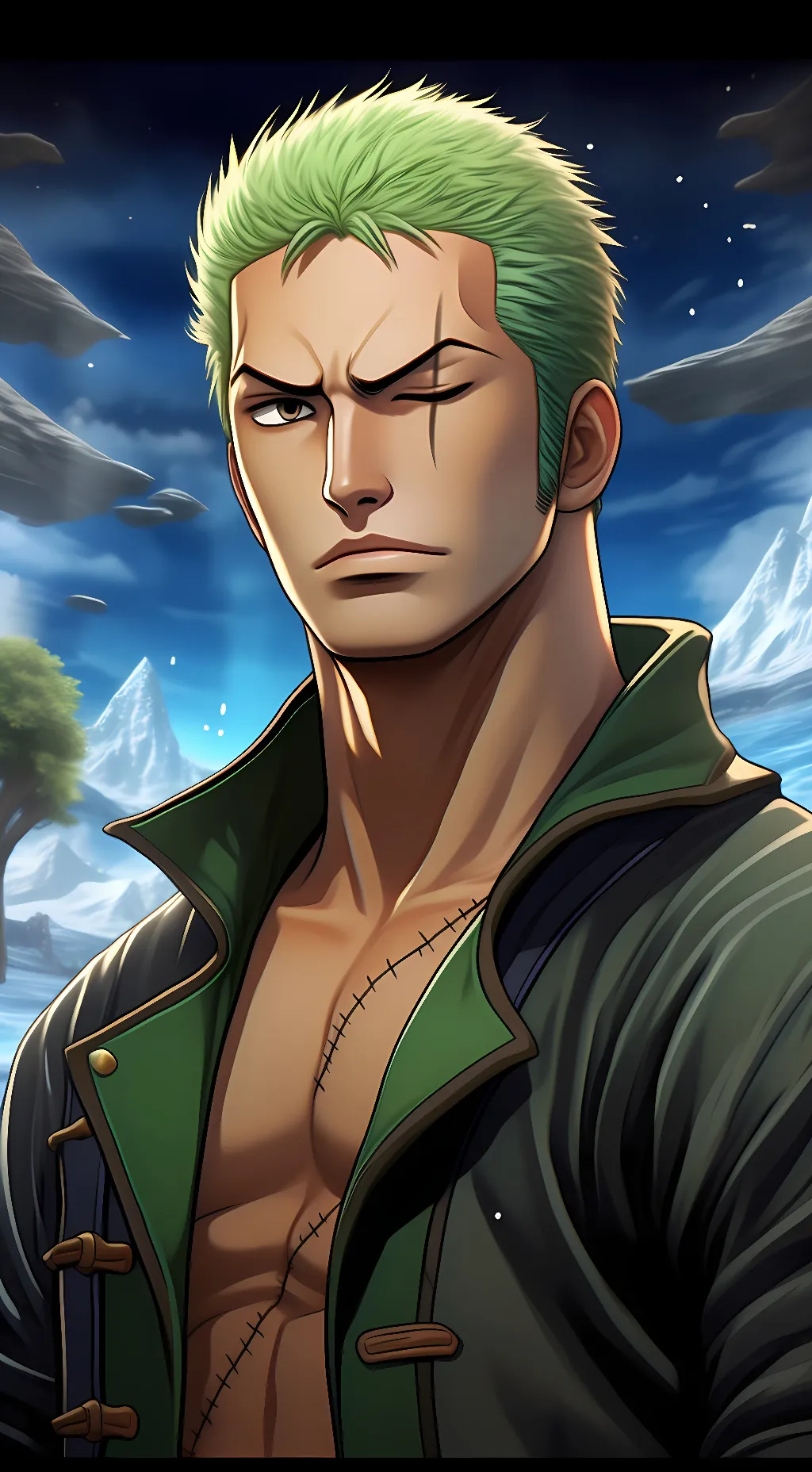 ai character: Roronoa Zoro background