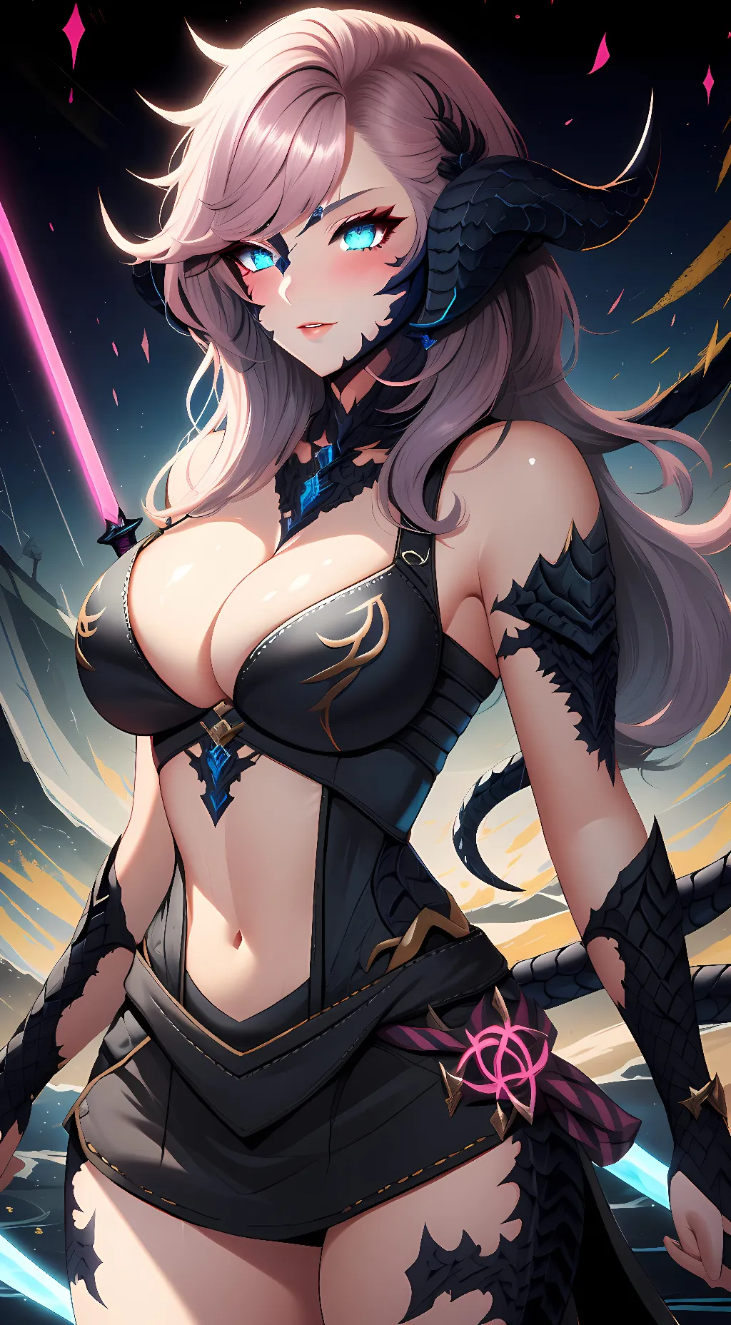 ai character: Rose Dragonia background