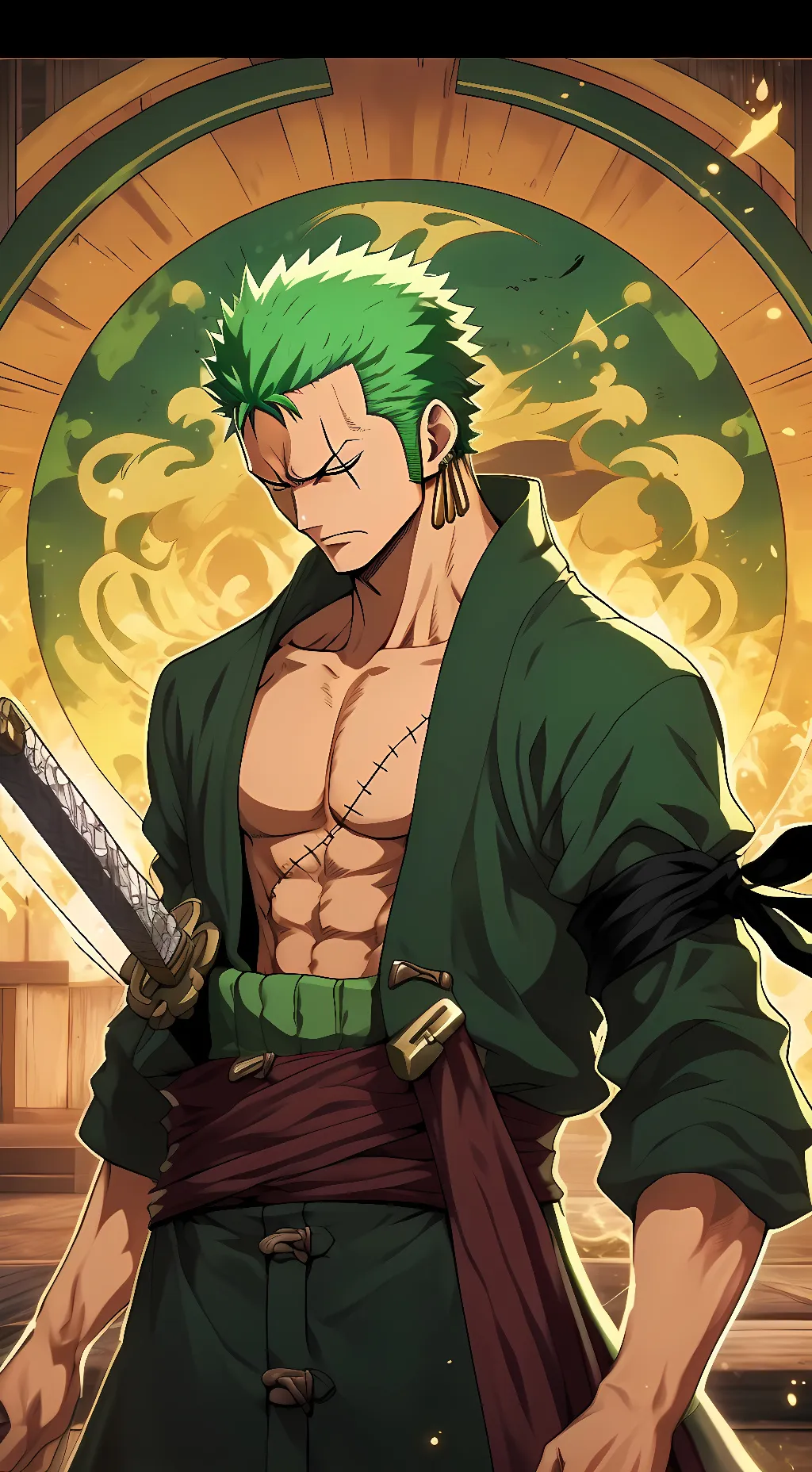 ai character: Roronoa Zoro background