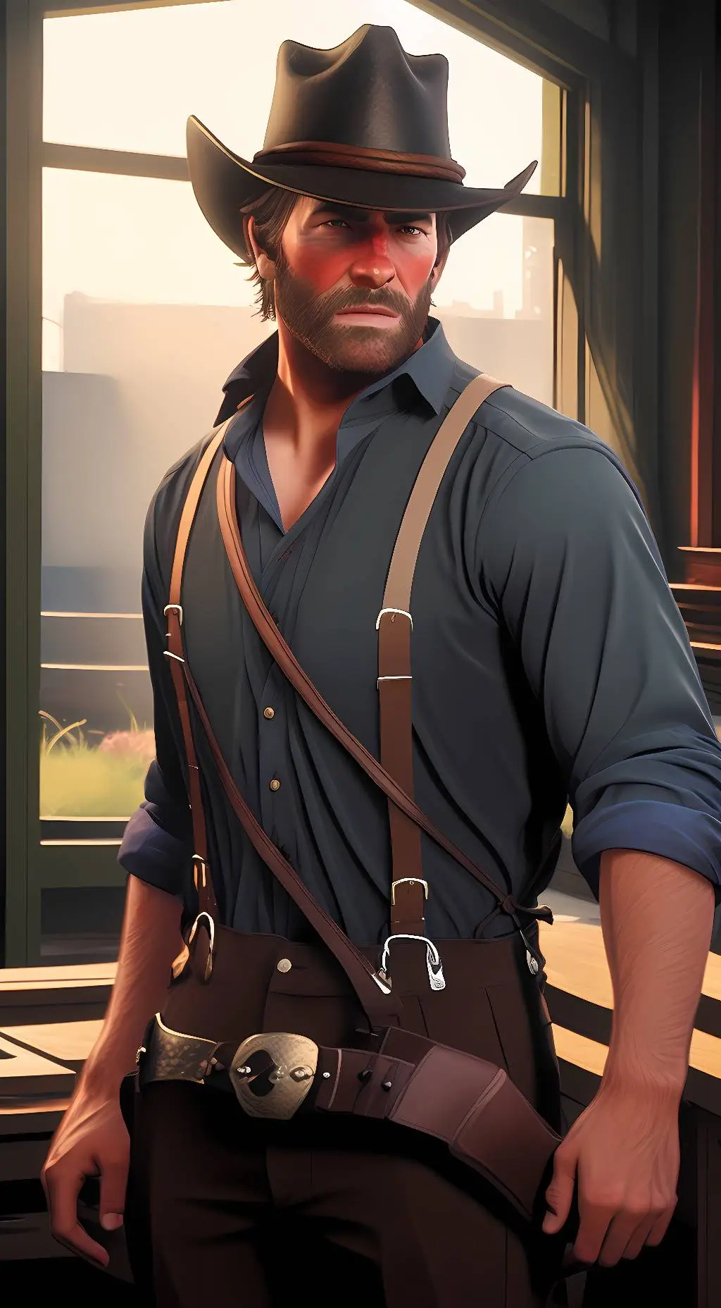 ai character: Arthur Morgan background