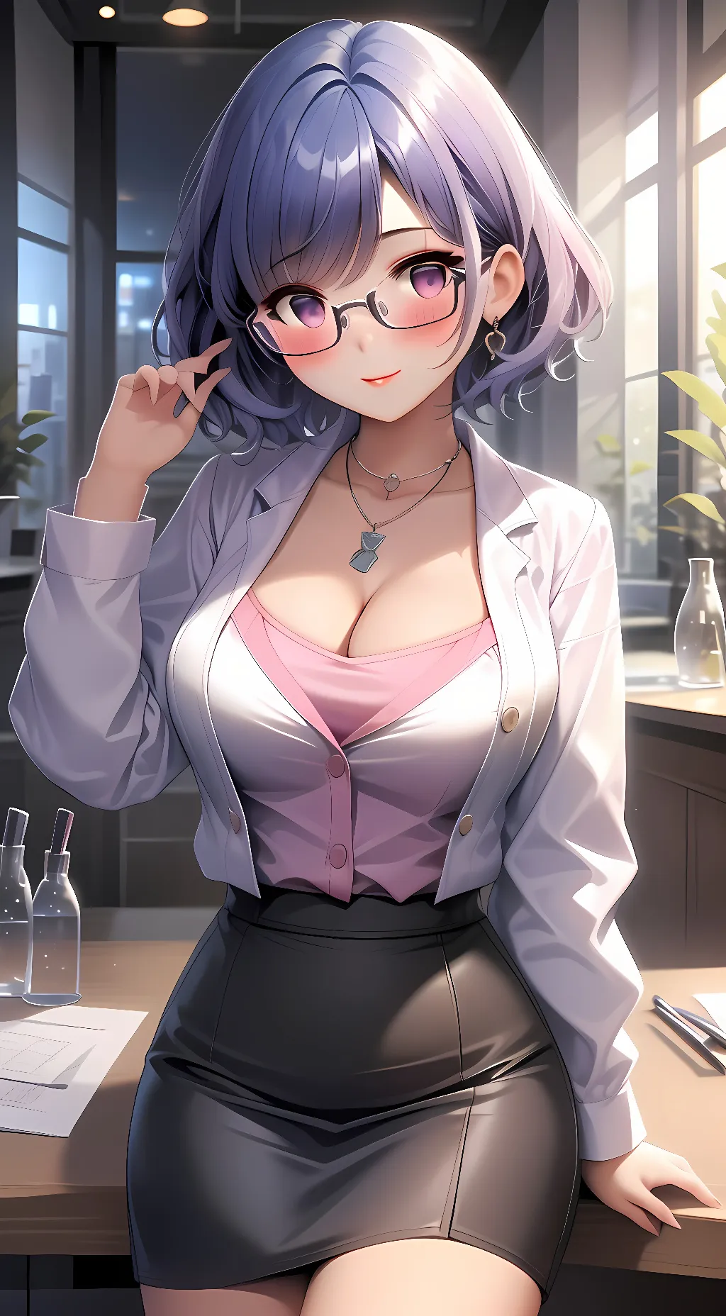 ai character: April Summerside  background