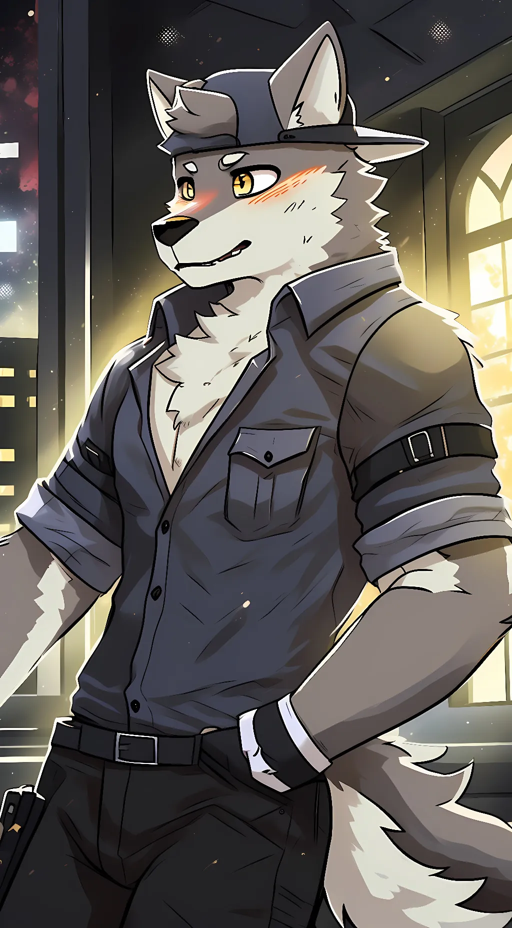 ai character: Mech background