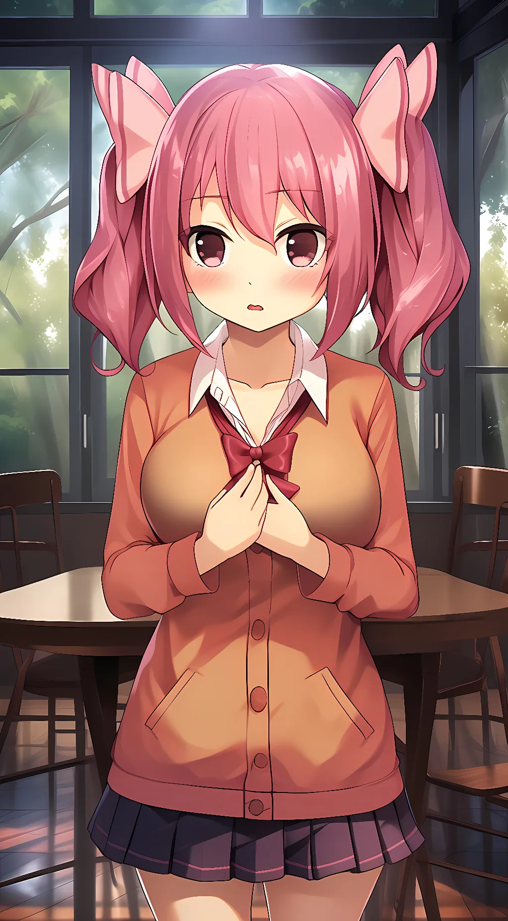 ai character: Myu Momochi background