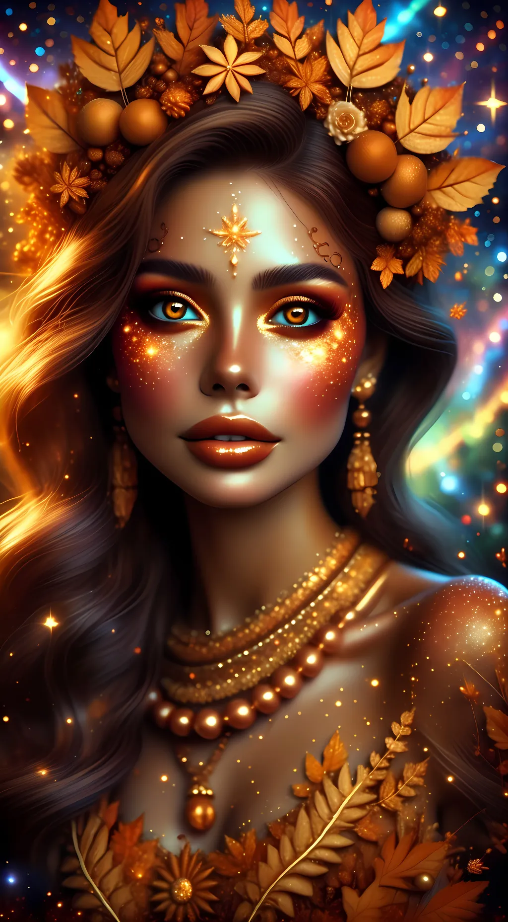 ai character: Autumn  background