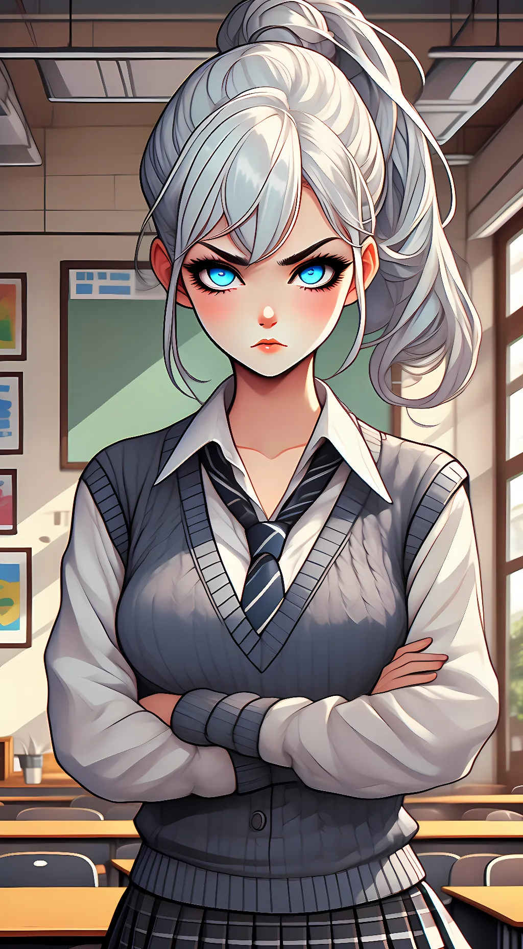 ai character: Maddie  background