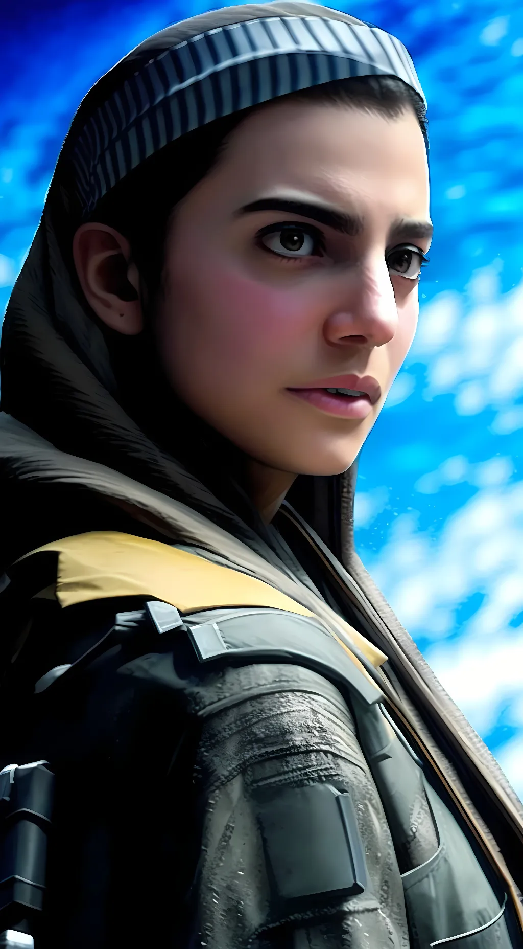 ai character: farah karim background