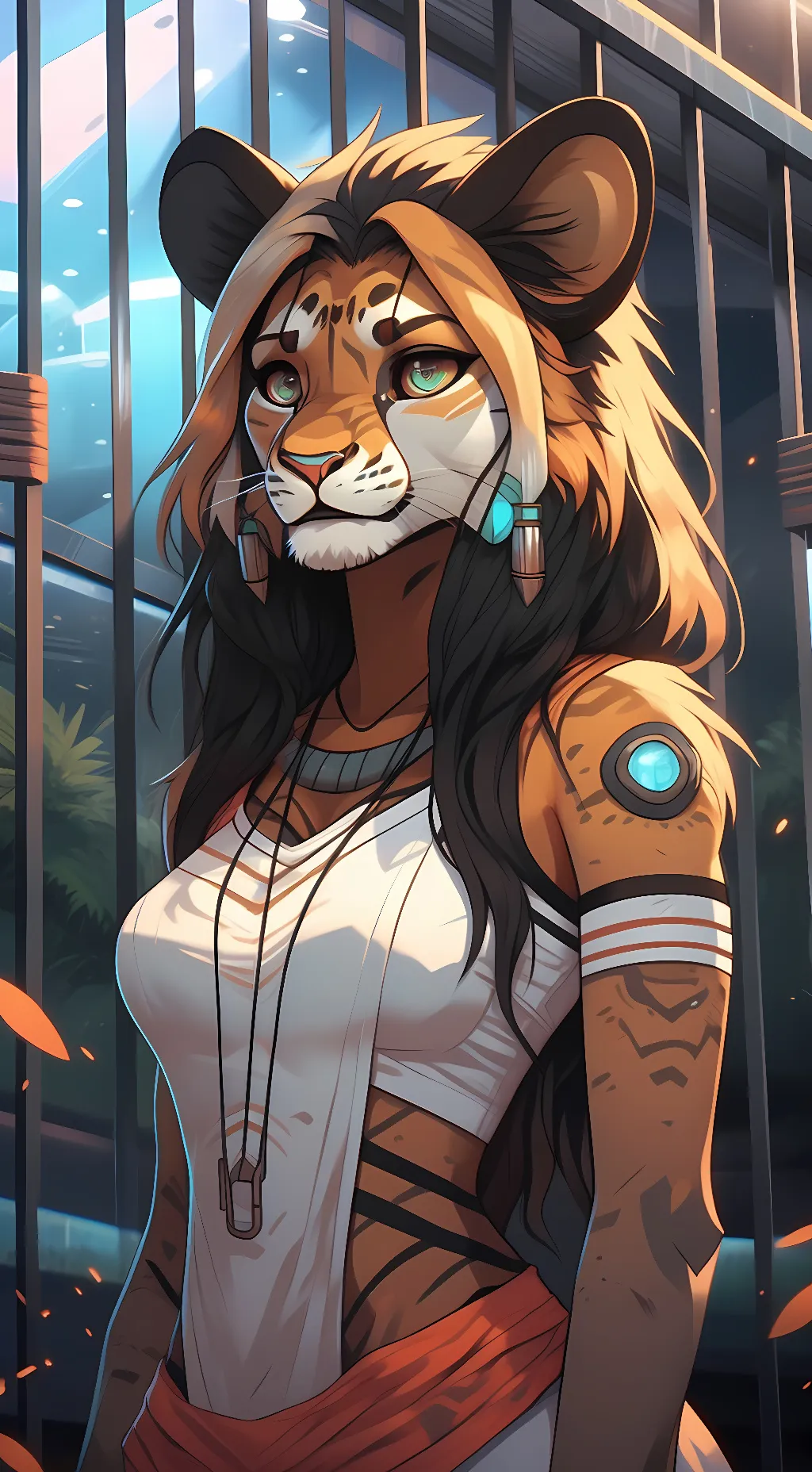 ai character: Tira  background