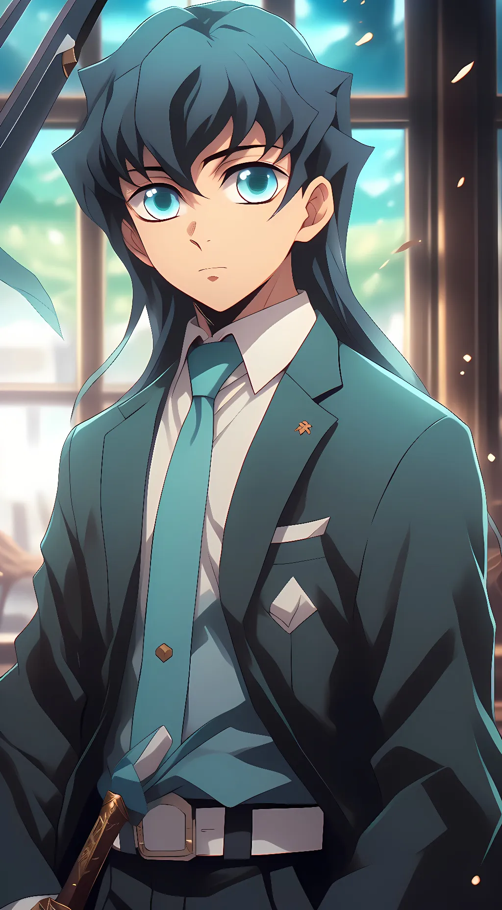 ai character: Tokito Muichiro  background