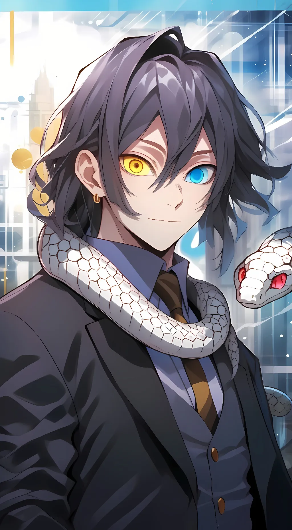 ai character: Obanai Iguro background