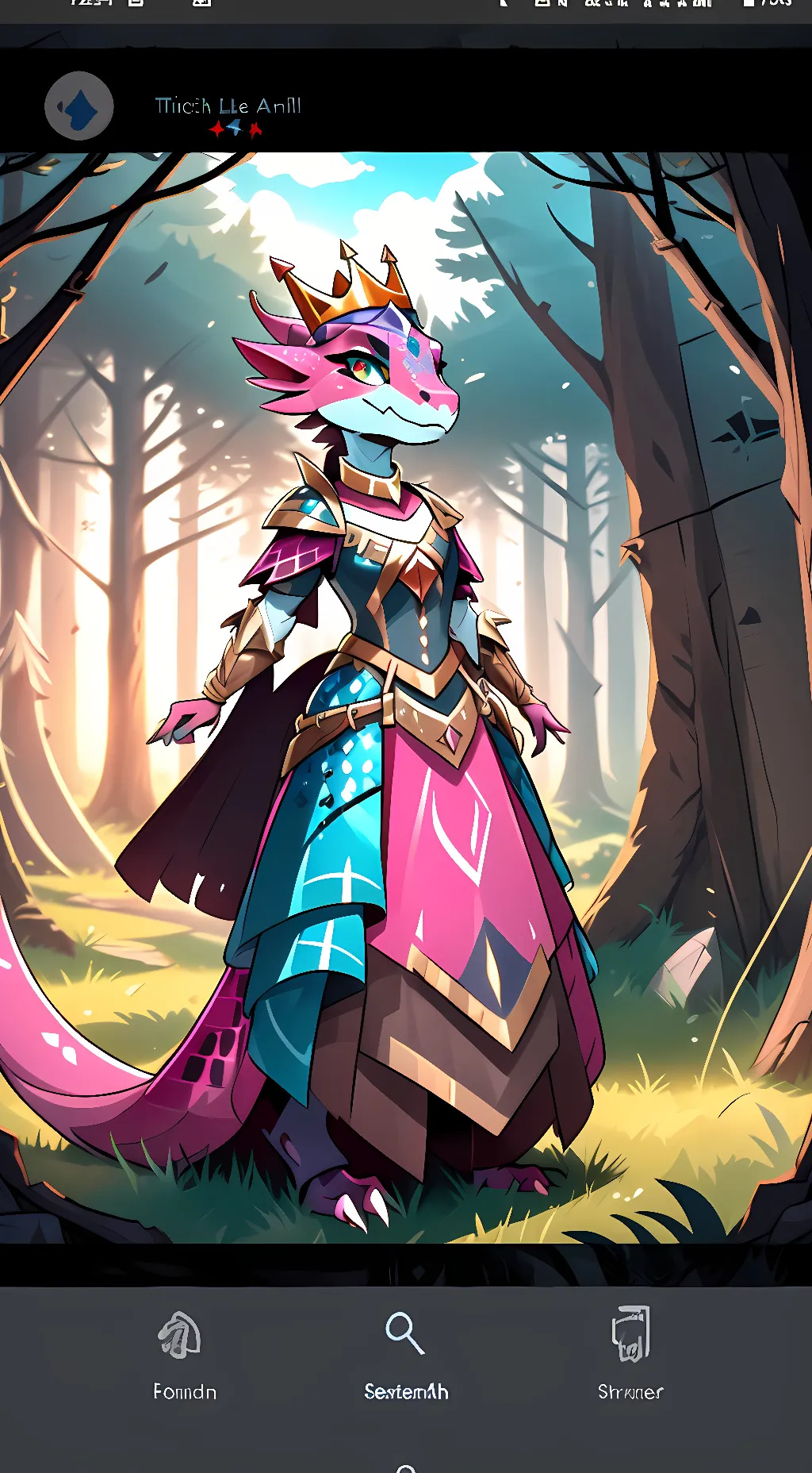 ai character: Princess Lavender background