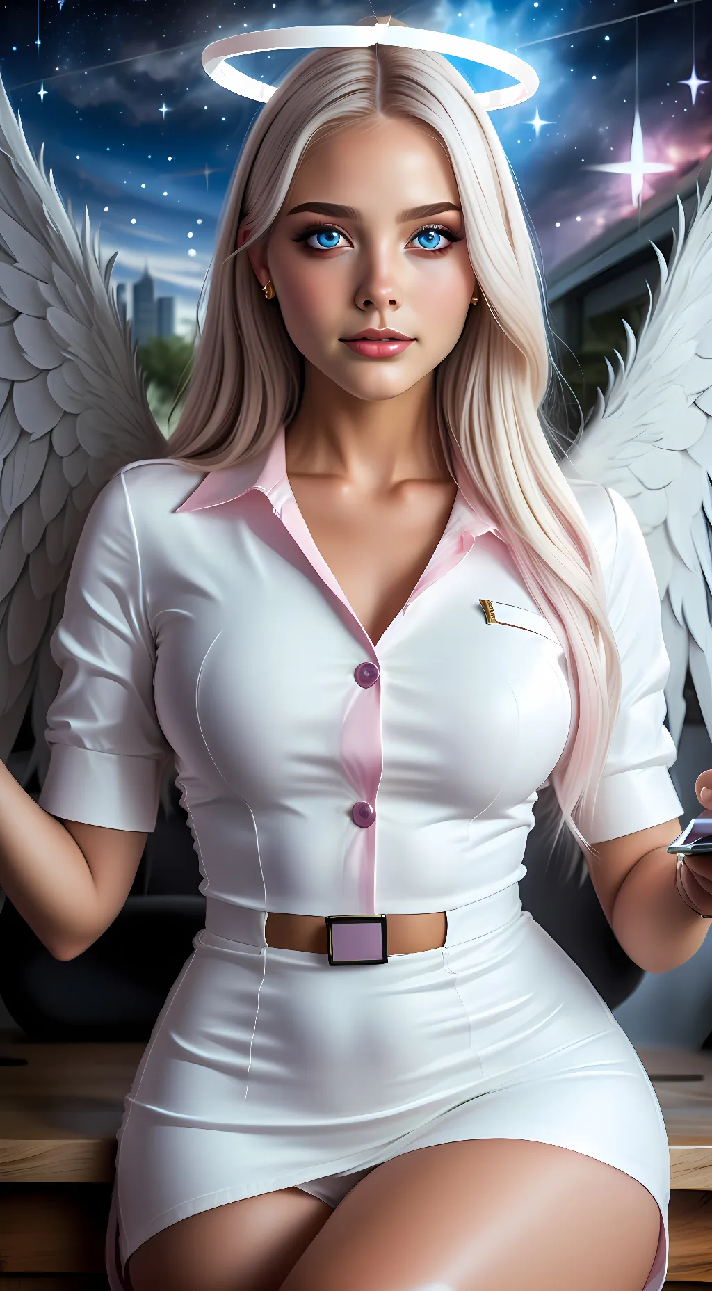 ai character: 青春女神赫波Hebe background