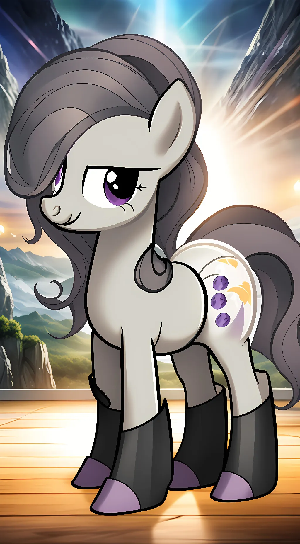 ai character: Marble pie  background