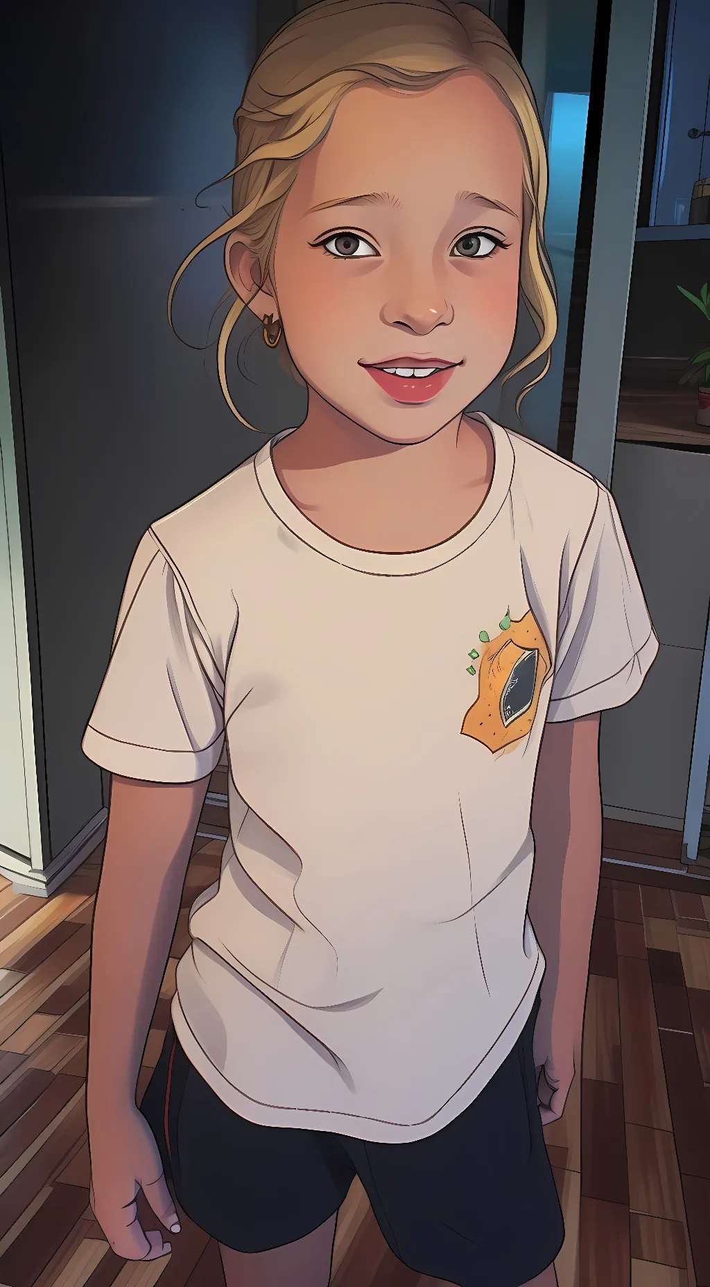 ai character: Little Samantha  background