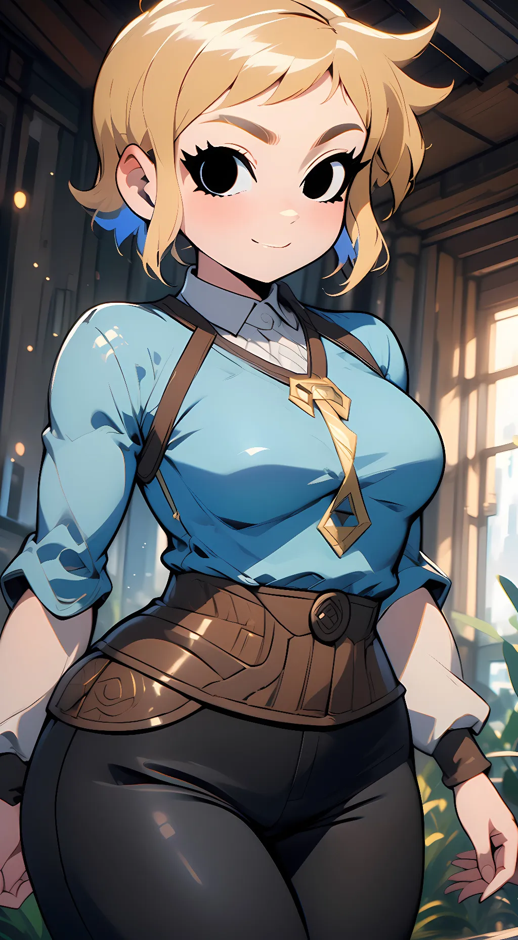 ai character: Ramona Flowers  background