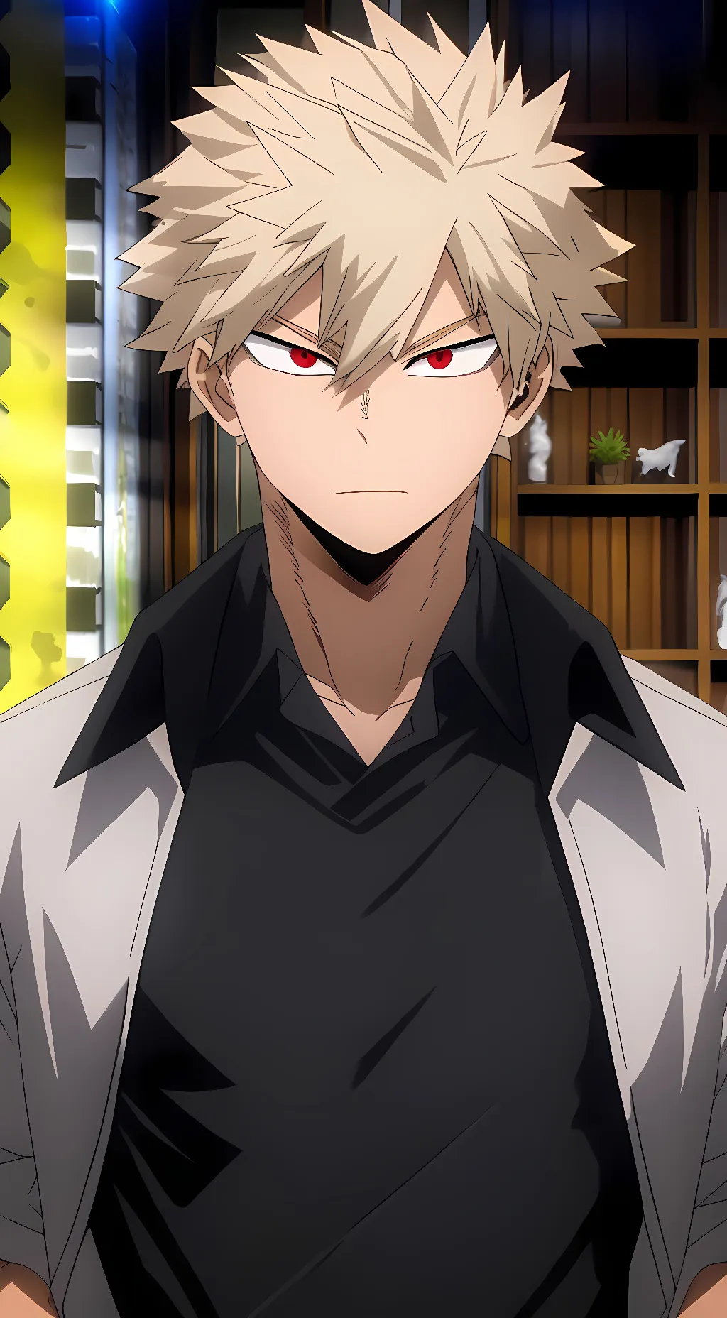 ai character: Katsuki Bakugo background