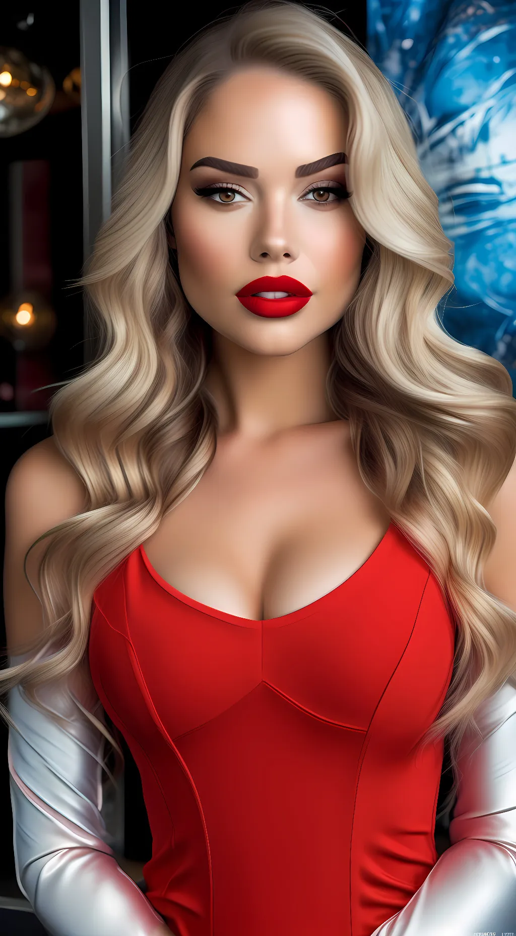 ai character: Lisa Dunning  background