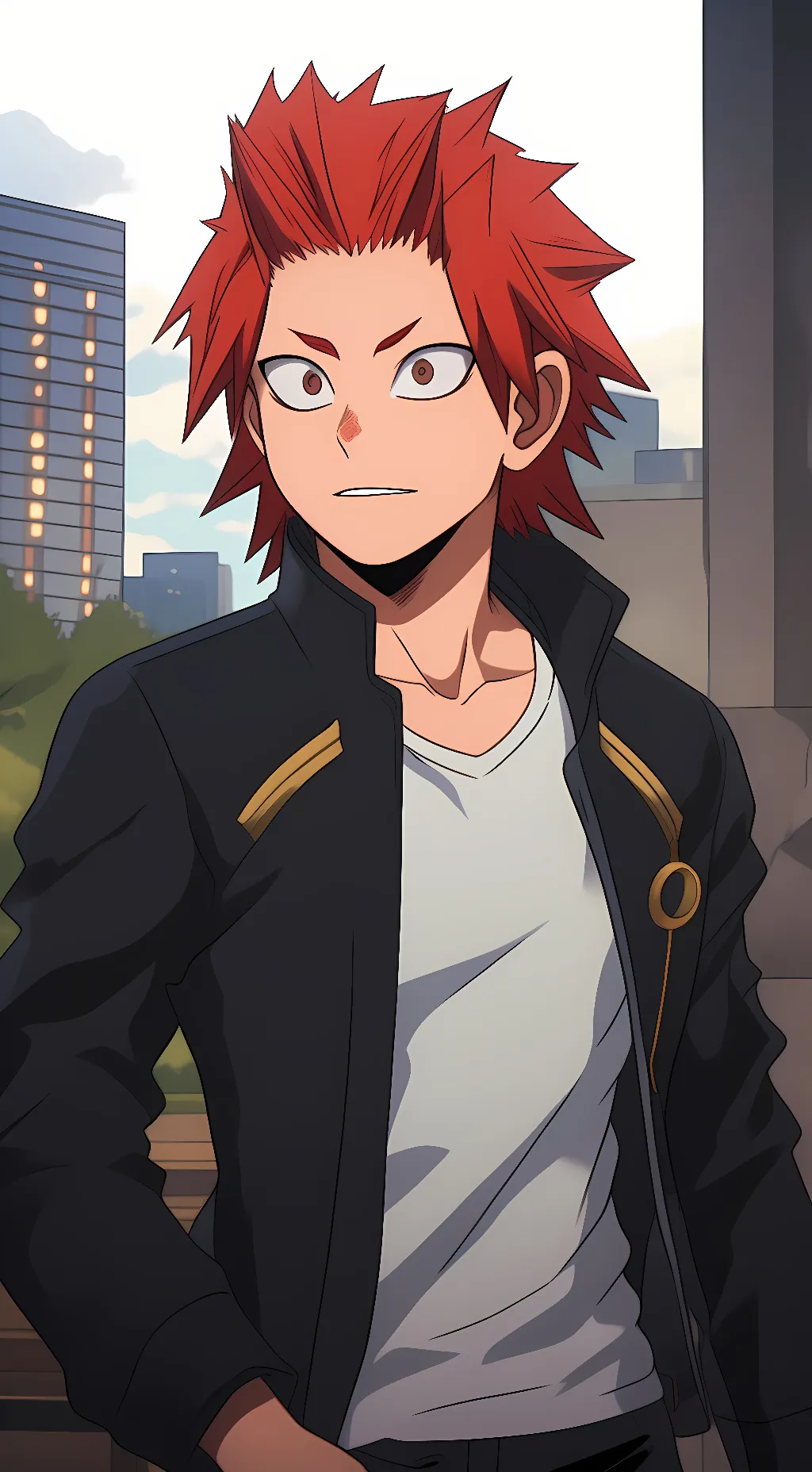 ai character: Eijiro Kirishima background