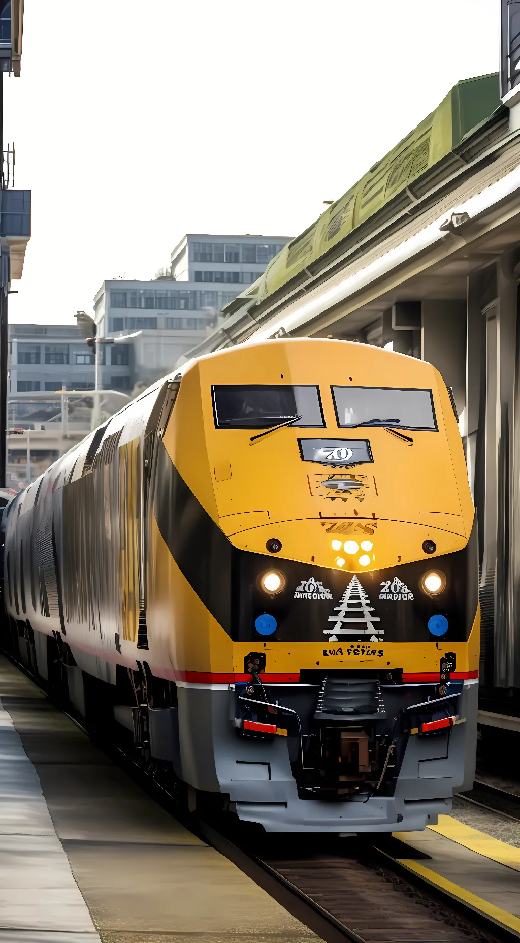 ai character: 💛 Amtrak 203 🖤 background