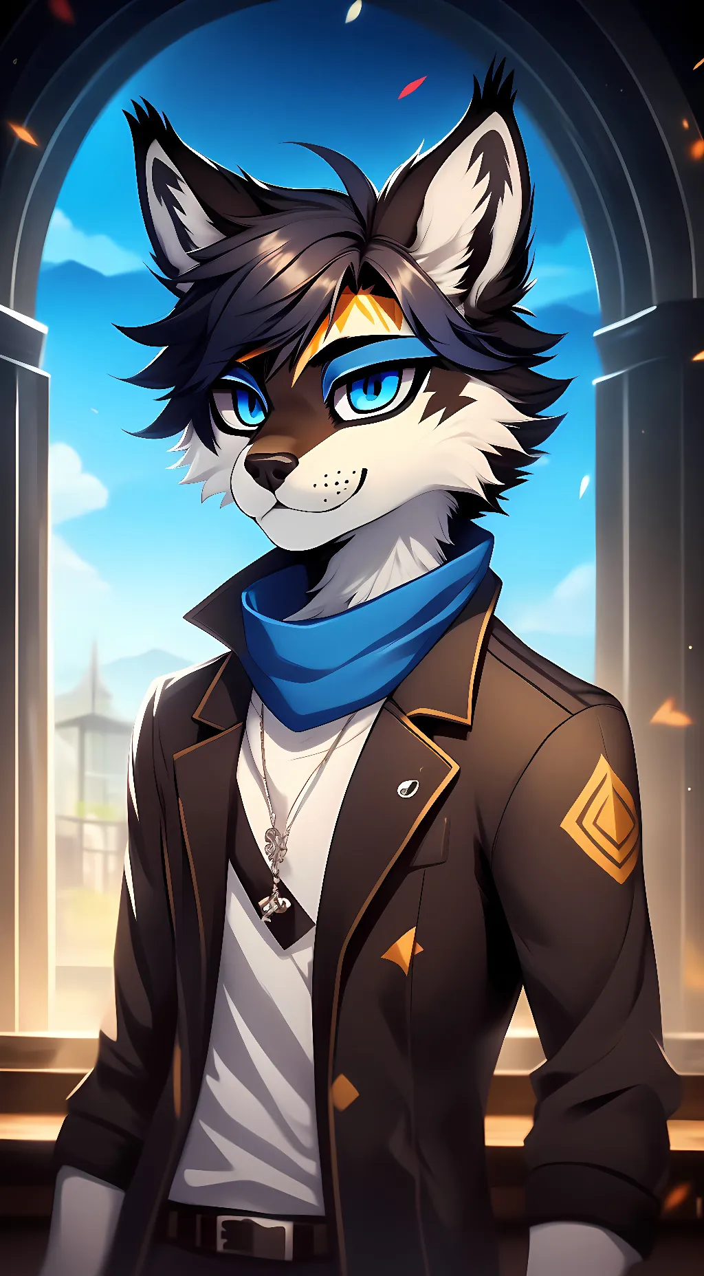 ai character: Nezuko background