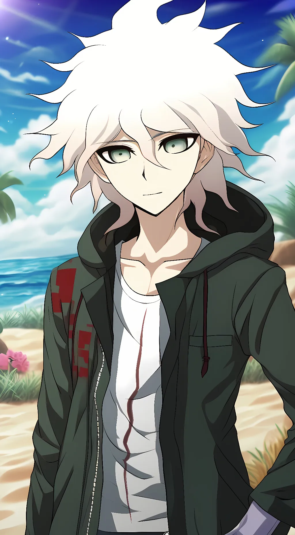 ai character: Nagito Komaeda background