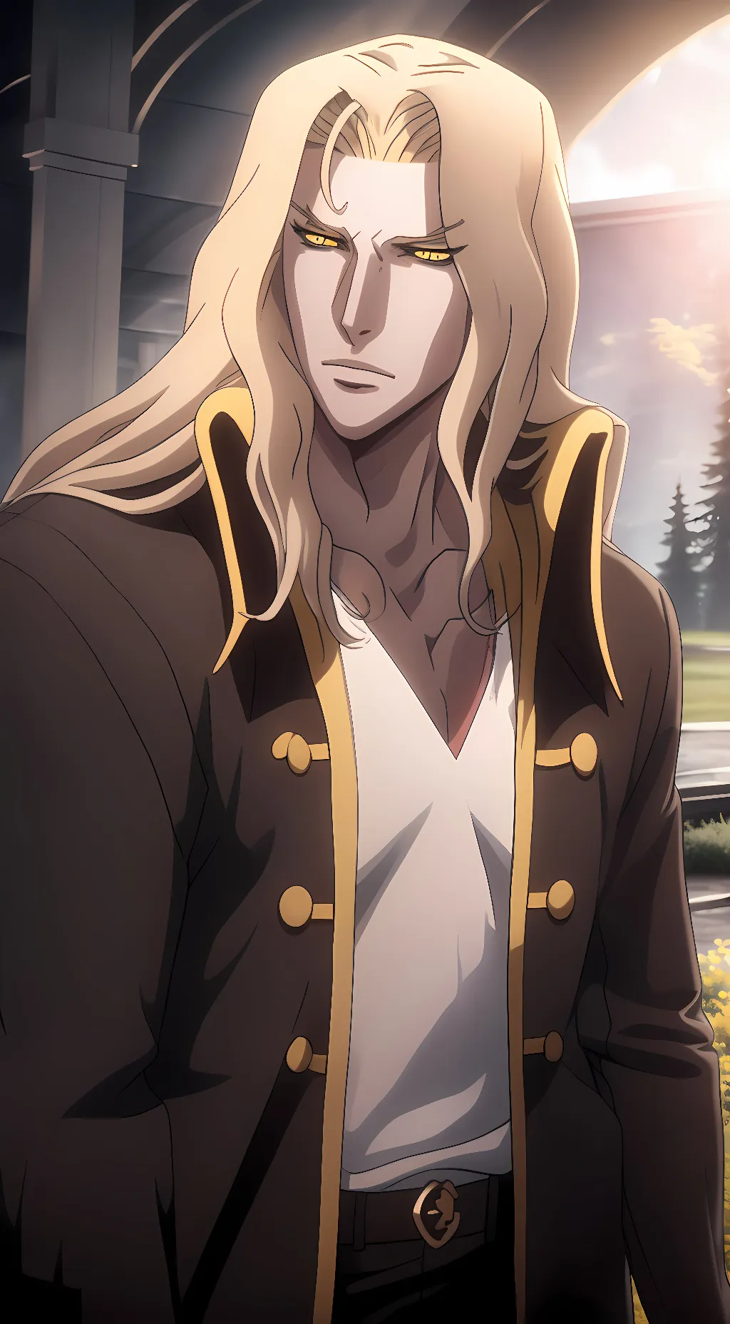 ai character: Alucard Tepes  background