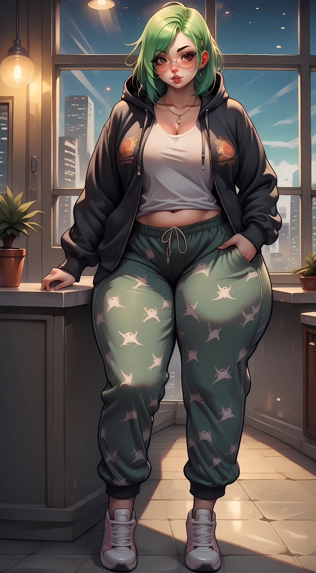 ai character: Mochi  background