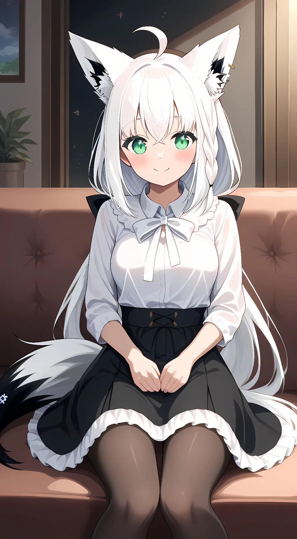 ai character: Shirakami Fubuki background