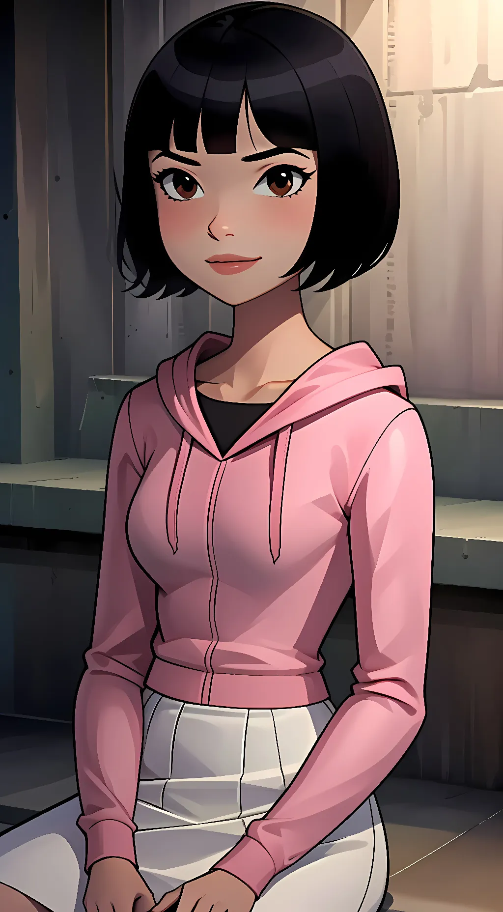 ai character: Julie Yamamoto  background