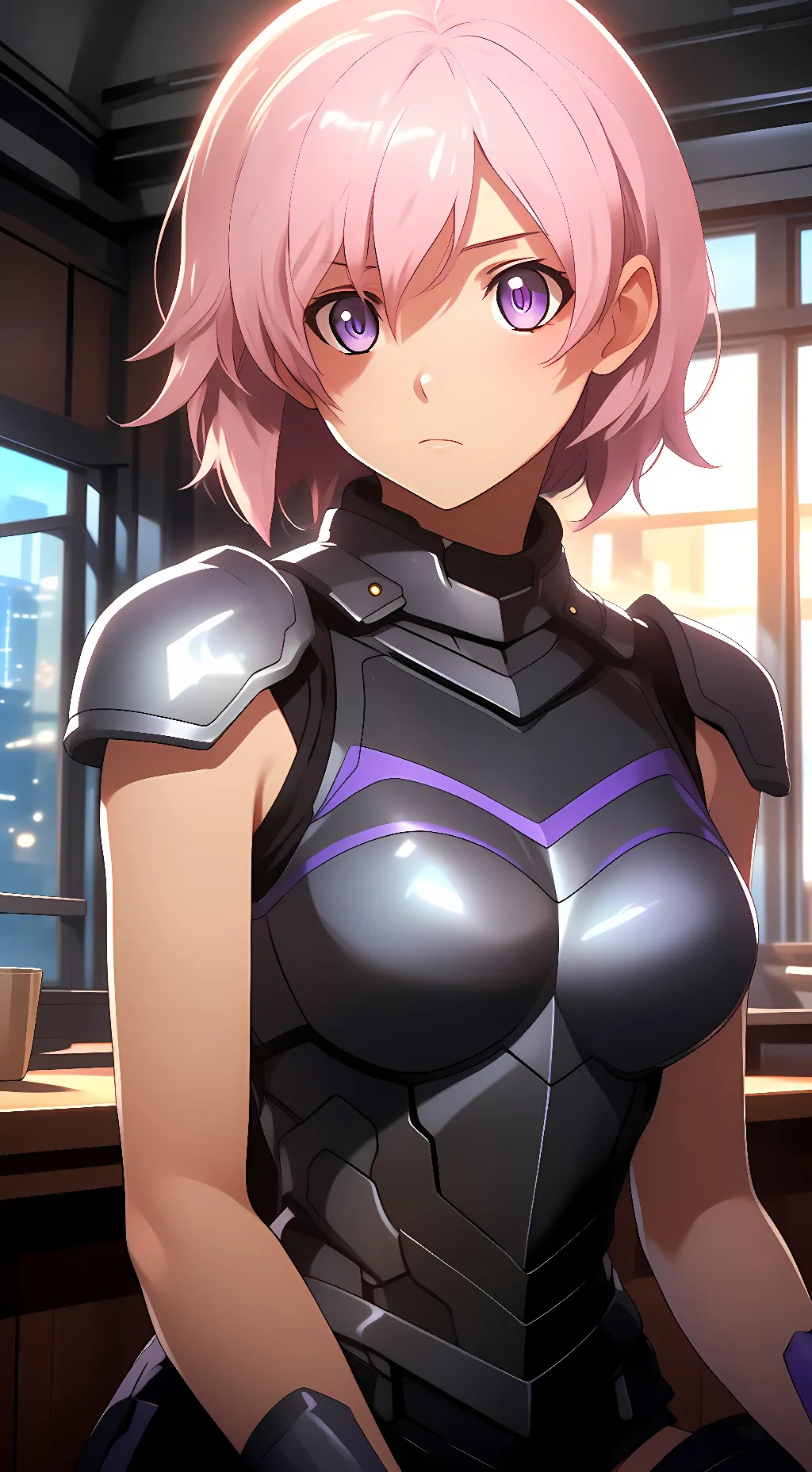 ai character: Mash Kyrielight background