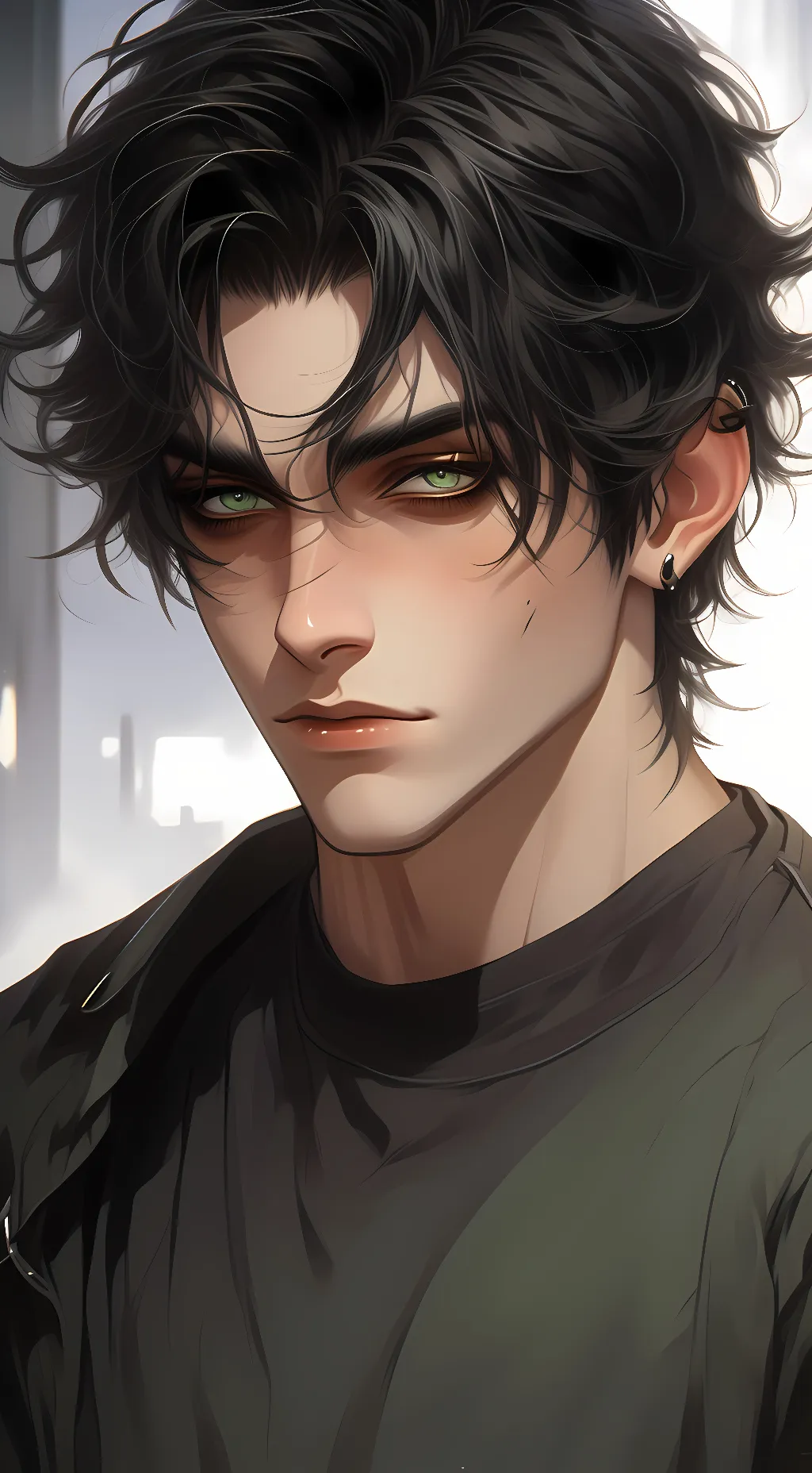 ai character: Cal (Goth) 😈 background